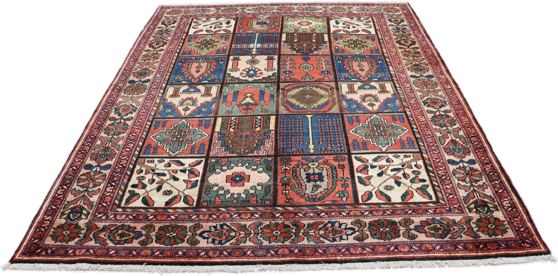 Handgeknüpfter Bakhtiari Perserteppich, 167 × 205 cm, Wolle