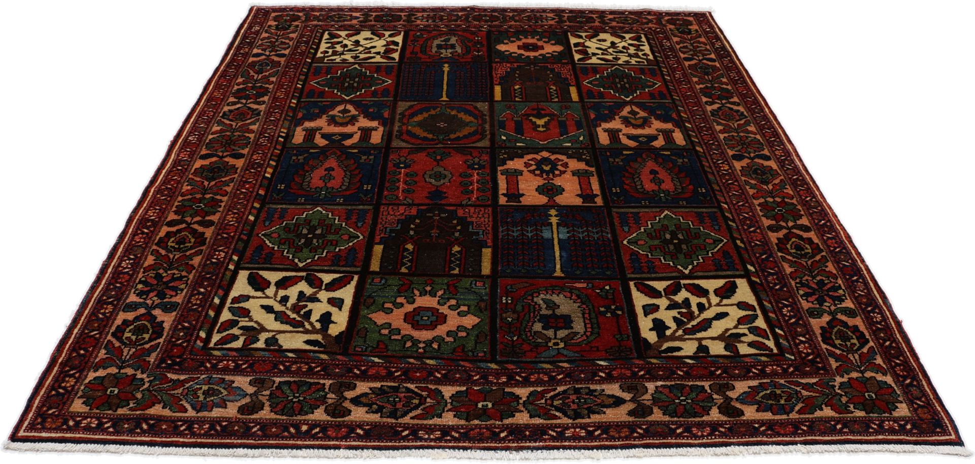 Handgeknüpfter Bakhtiari Perserteppich, 167 × 205 cm, Wolle