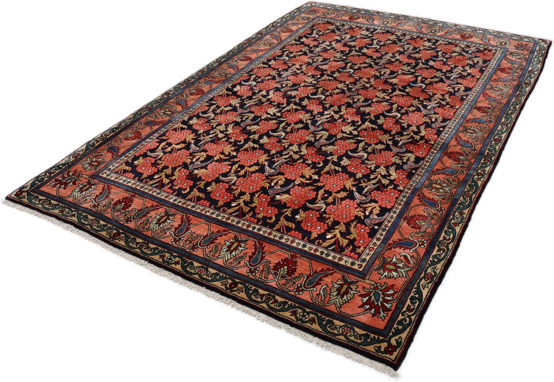 Bijar Perserteppich antik, 145 × 210 cm, Wolle