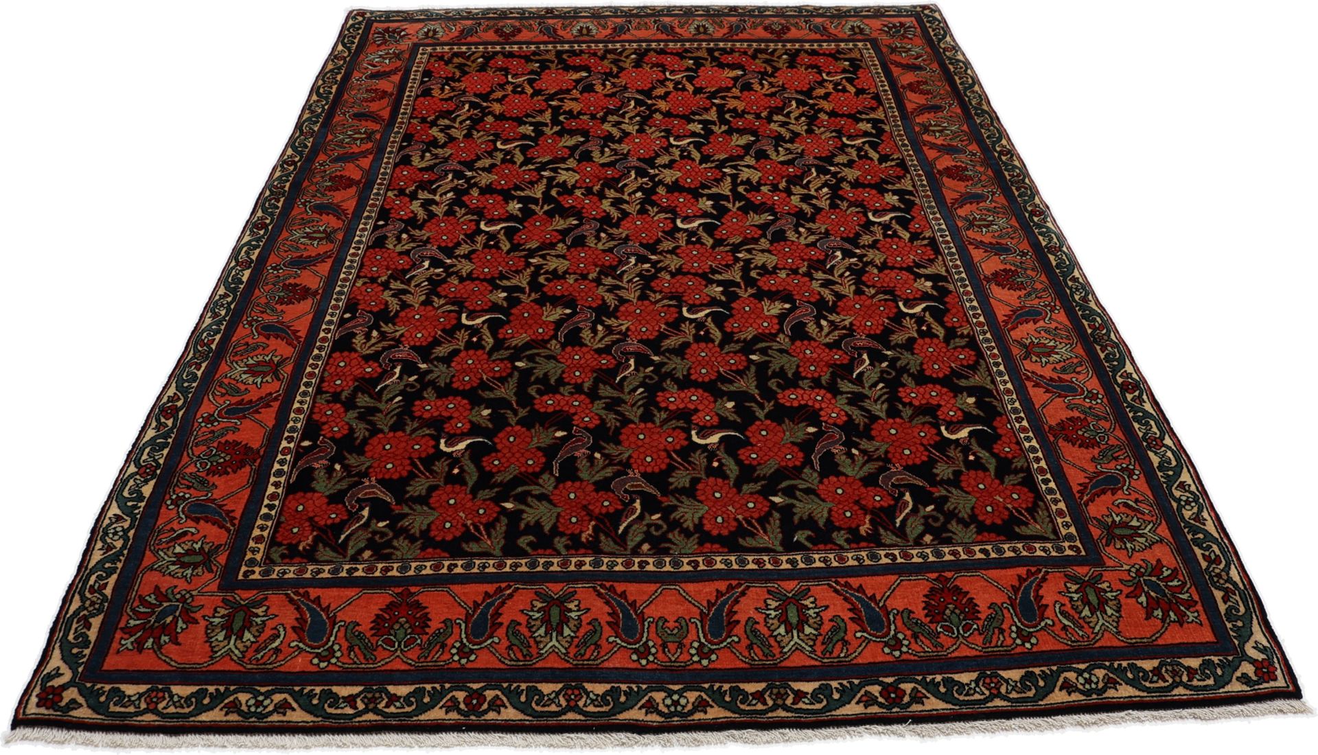 Bijar Perserteppich antik, 145 × 210 cm, Wolle