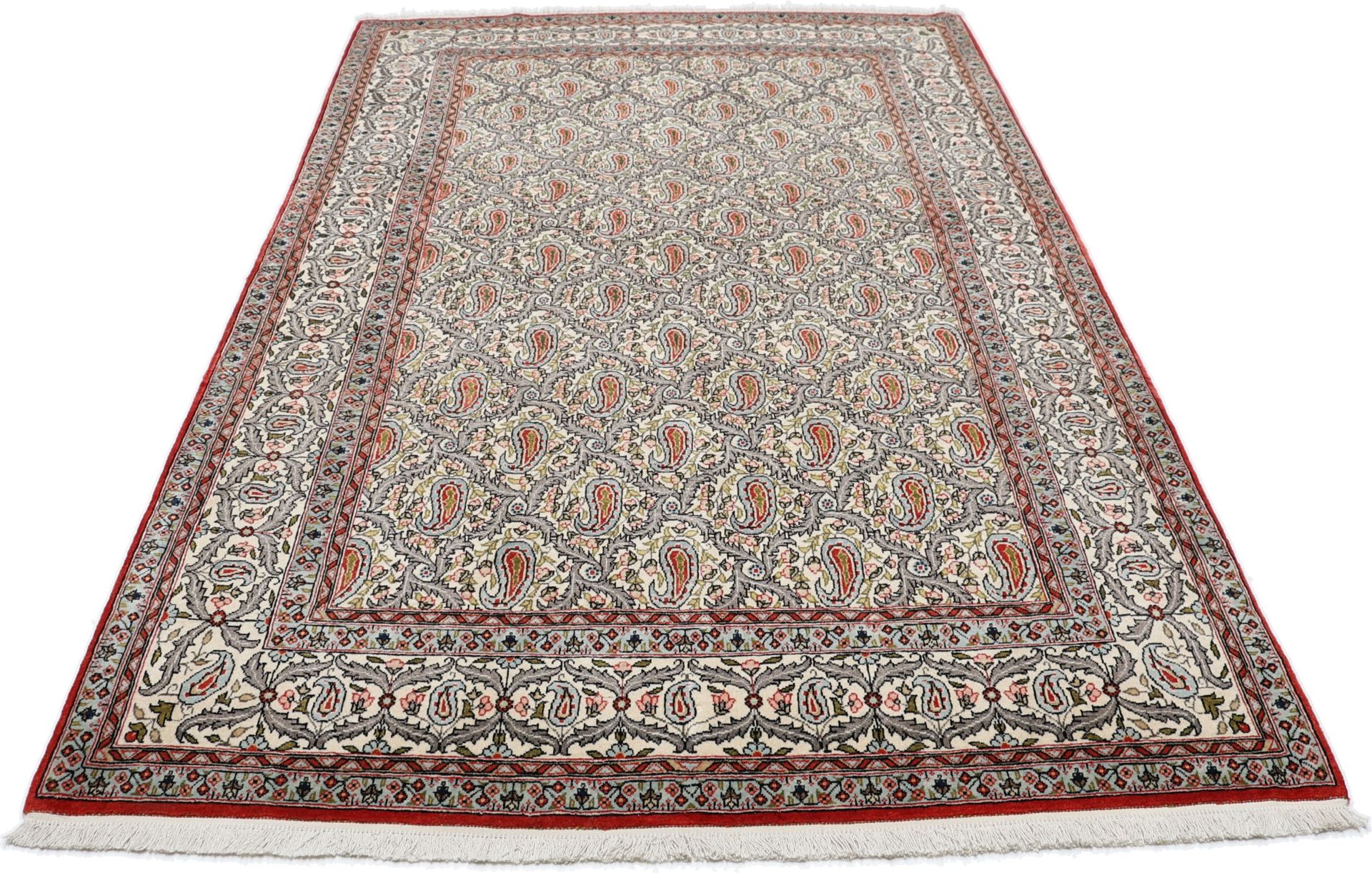 Ghom Perserteppich aus Iran, 140 × 220 cm