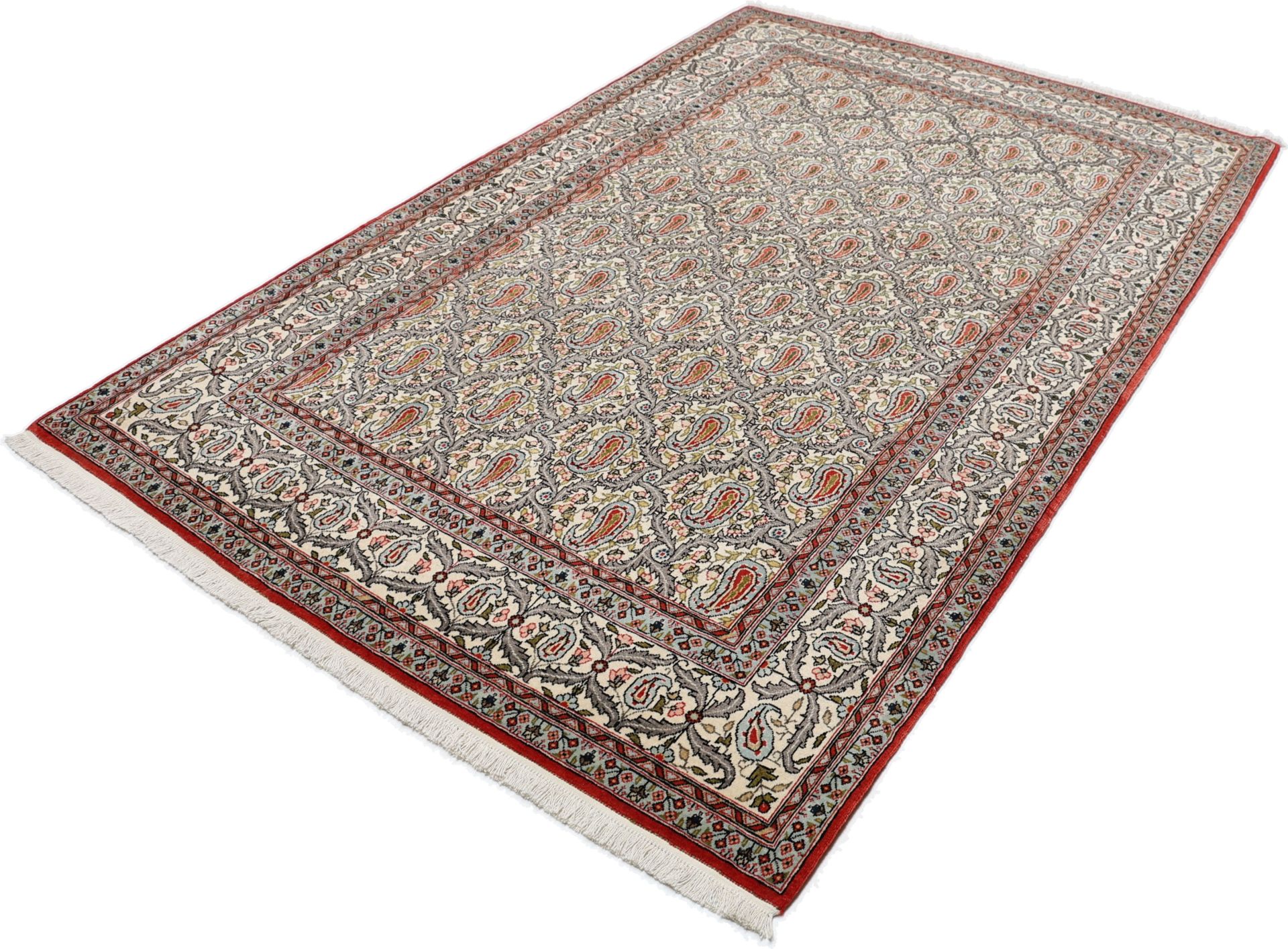 Ghom Perserteppich aus Iran, 140 × 220 cm