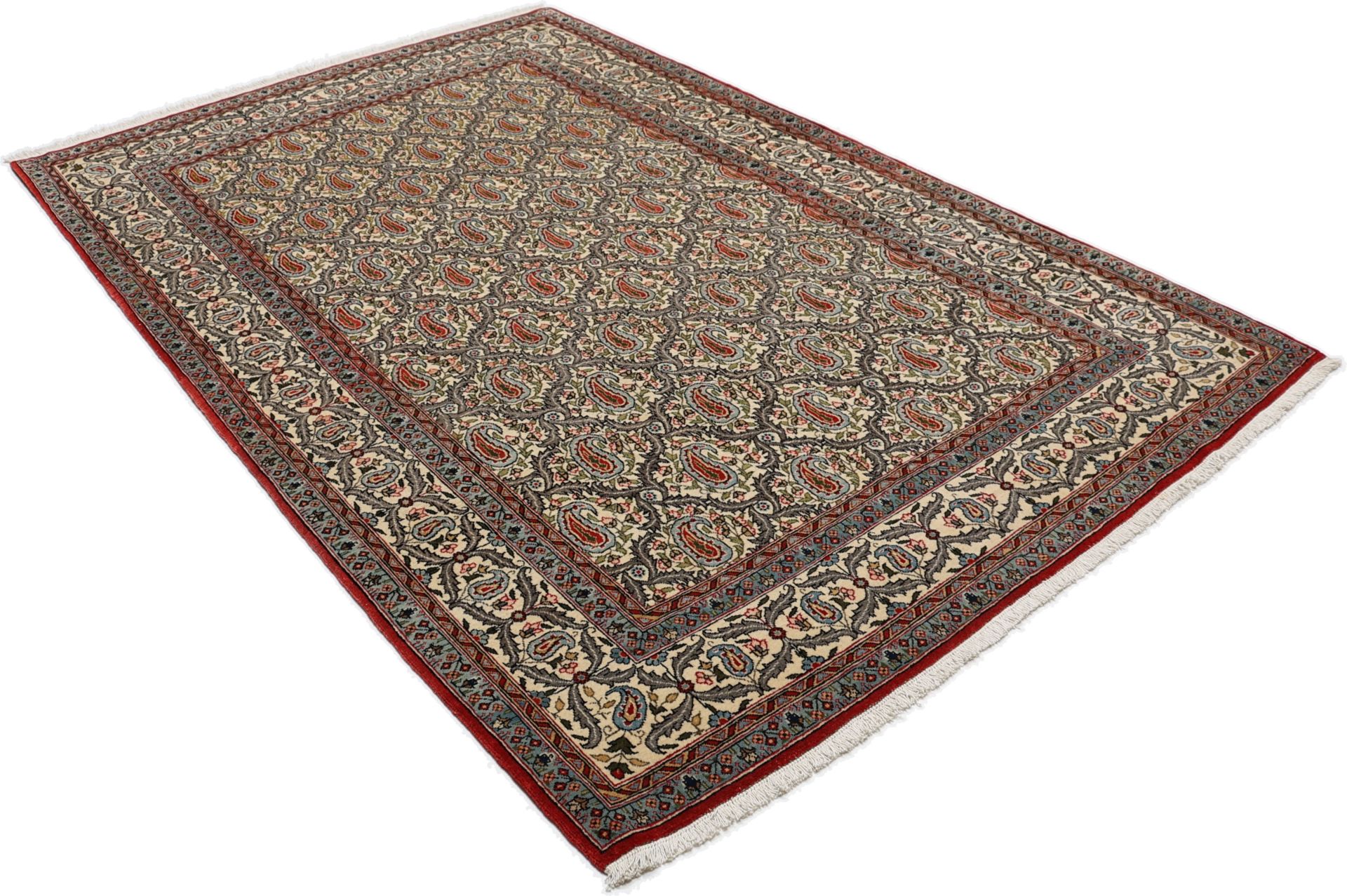 Ghom Perserteppich aus Iran, 140 × 220 cm
