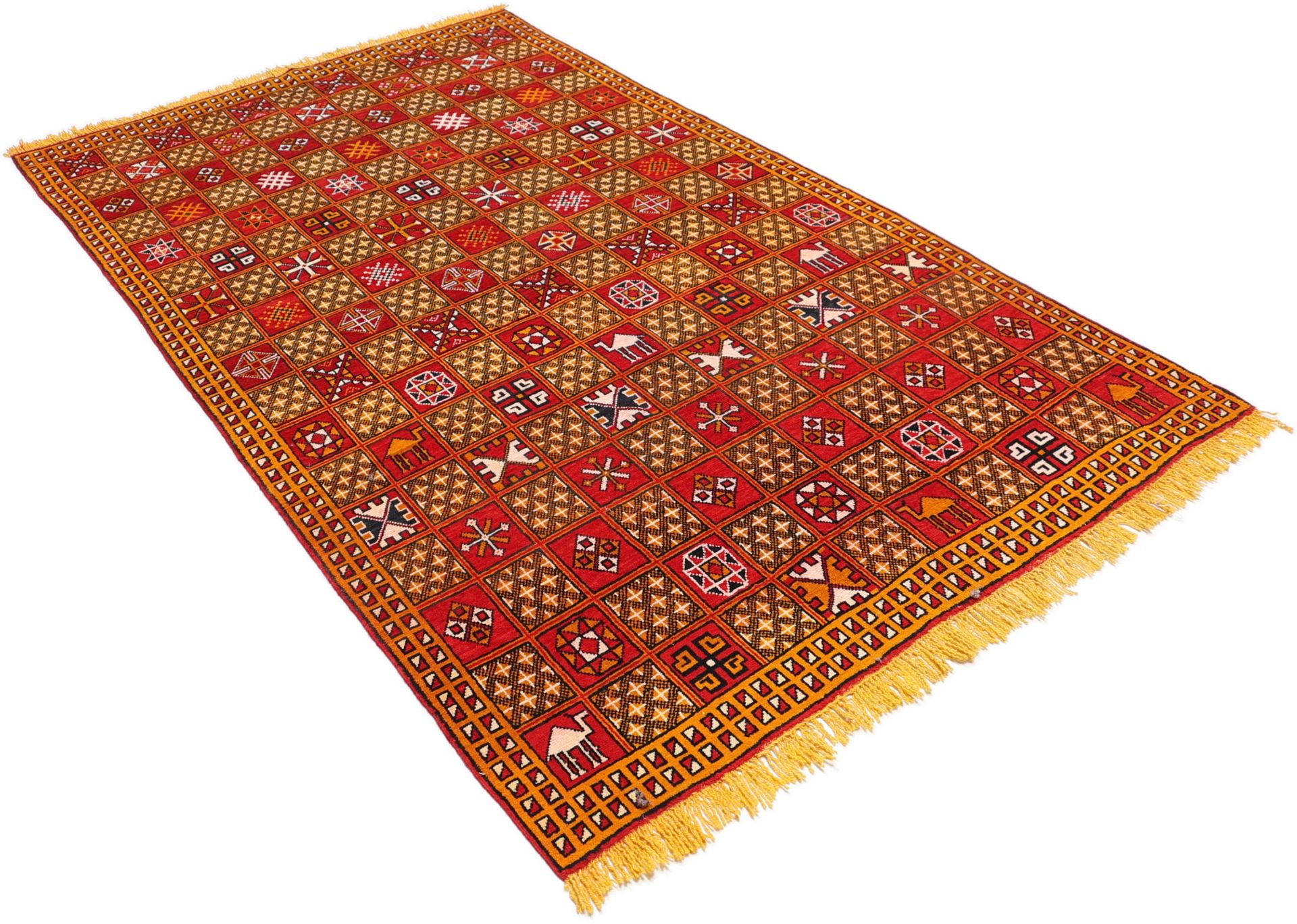 Orientteppich 151 × 192 cm aus Wolle, handgeknüpft