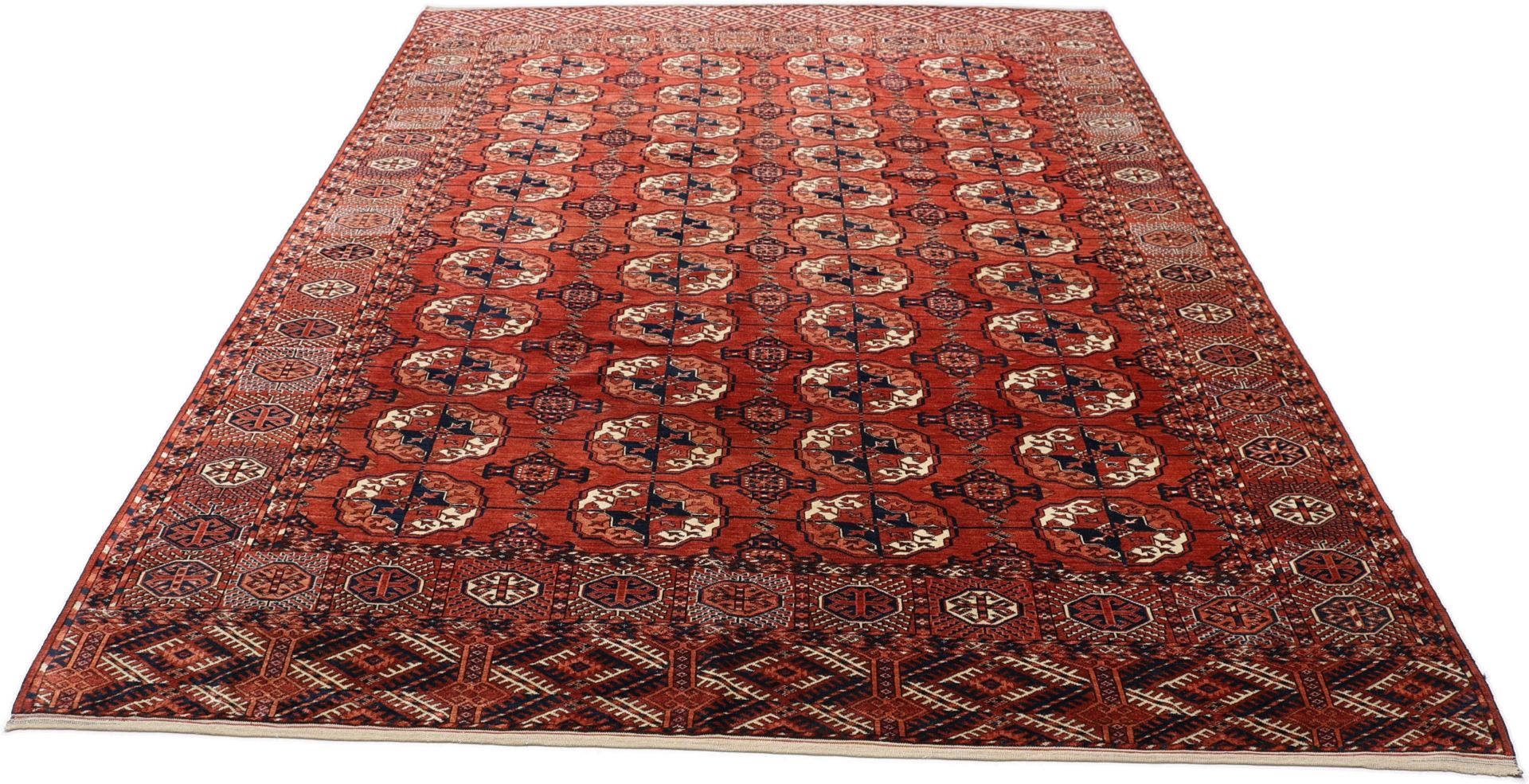 Turkmen Perserteppich aus Iran, 240 × 326 cm