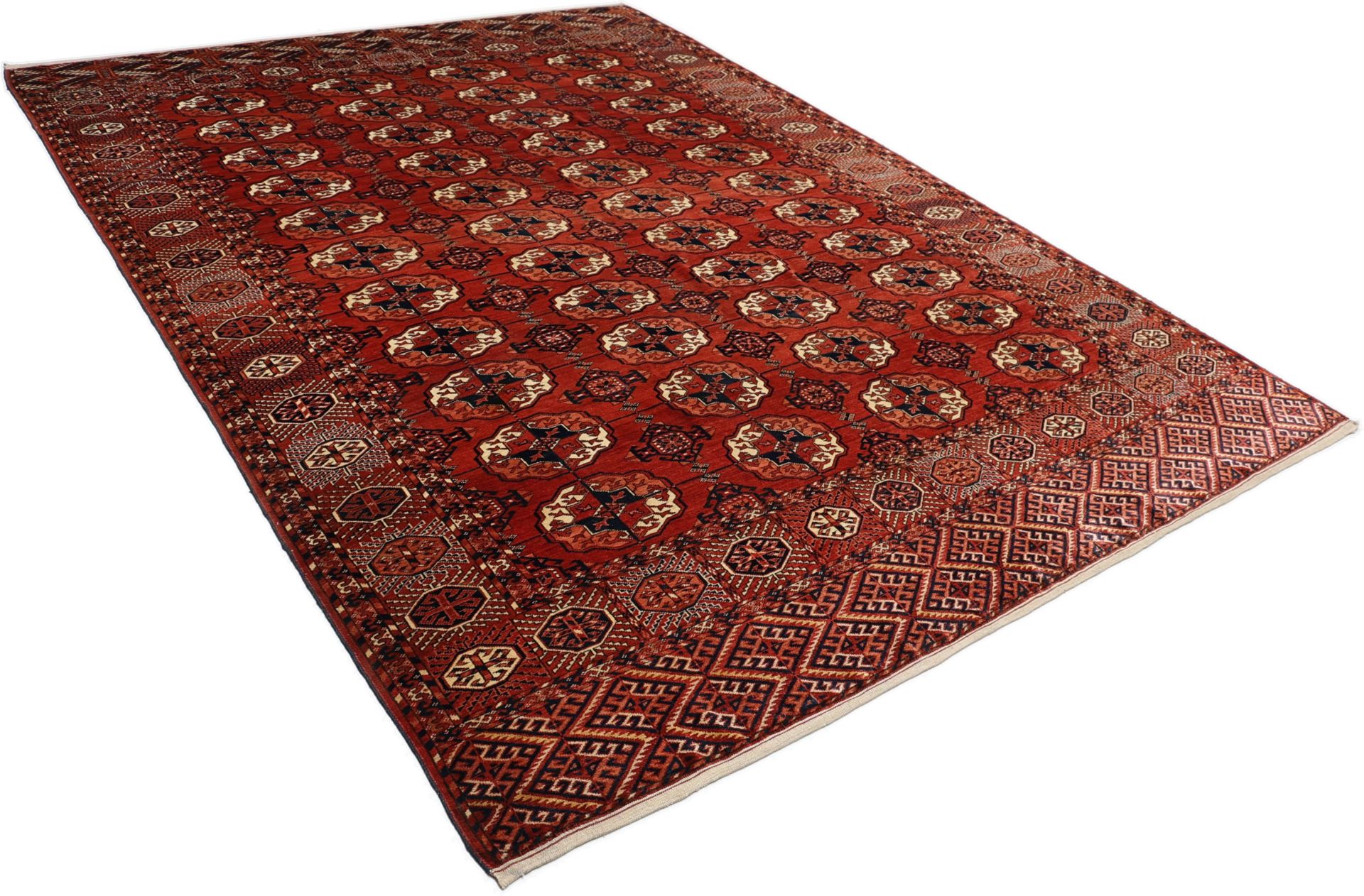 Turkmen Perserteppich aus Iran, 240 × 326 cm