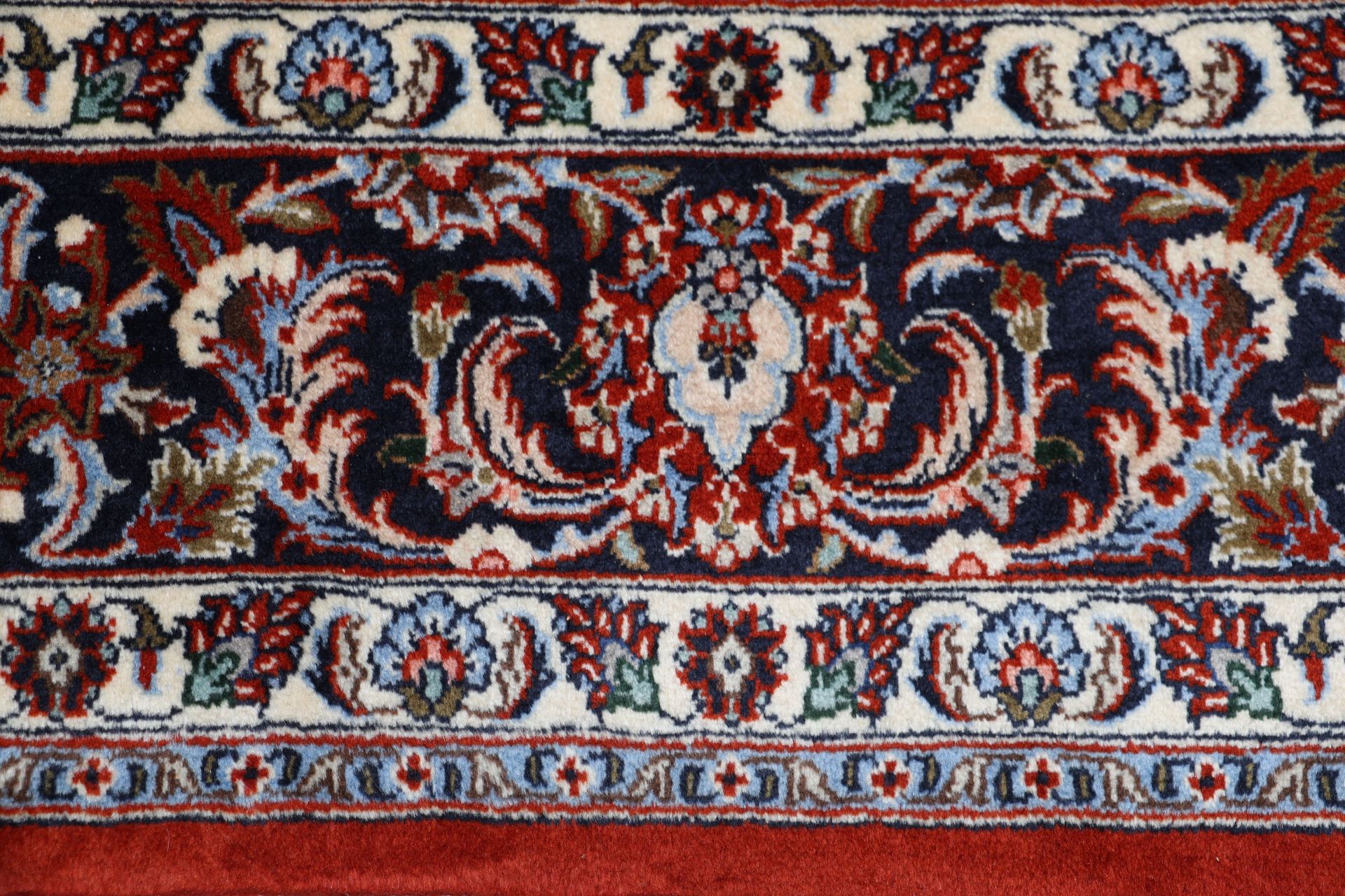Kashan Perserteppich 256 × 352 cm aus Wolle, handgeknüpft