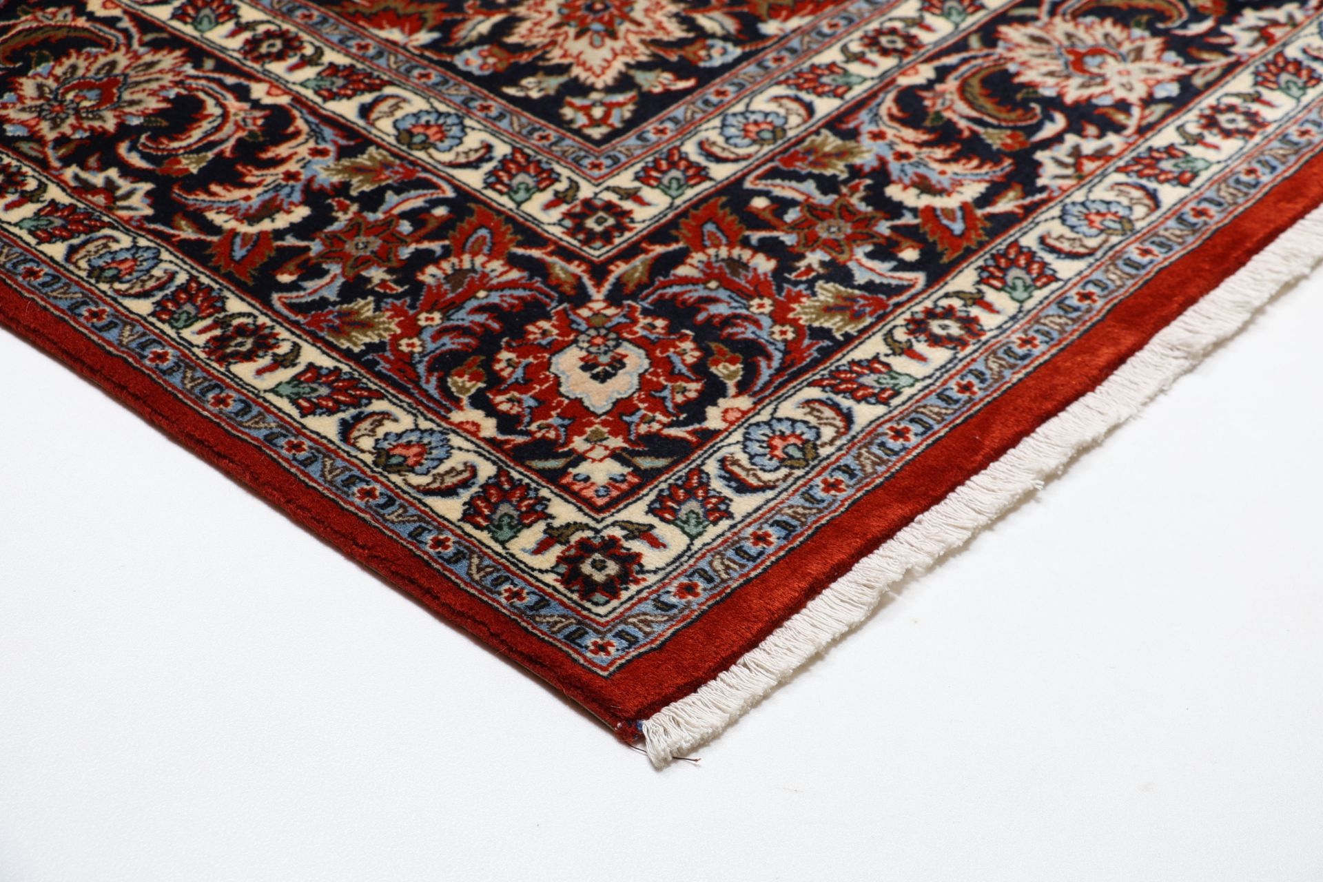 Kashan Perserteppich 256 × 352 cm aus Wolle, handgeknüpft