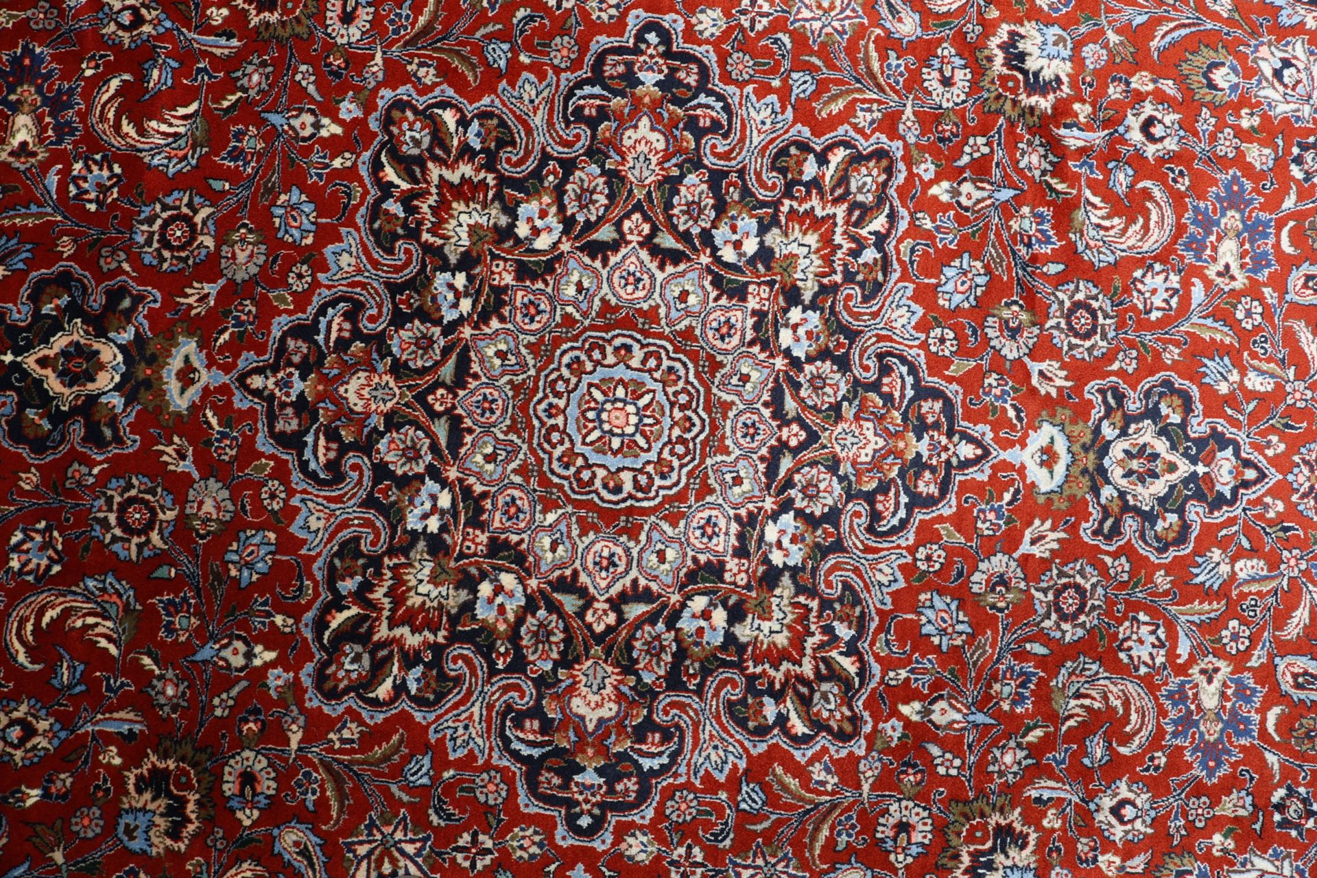 Kashan Perserteppich 256 × 352 cm aus Wolle, handgeknüpft