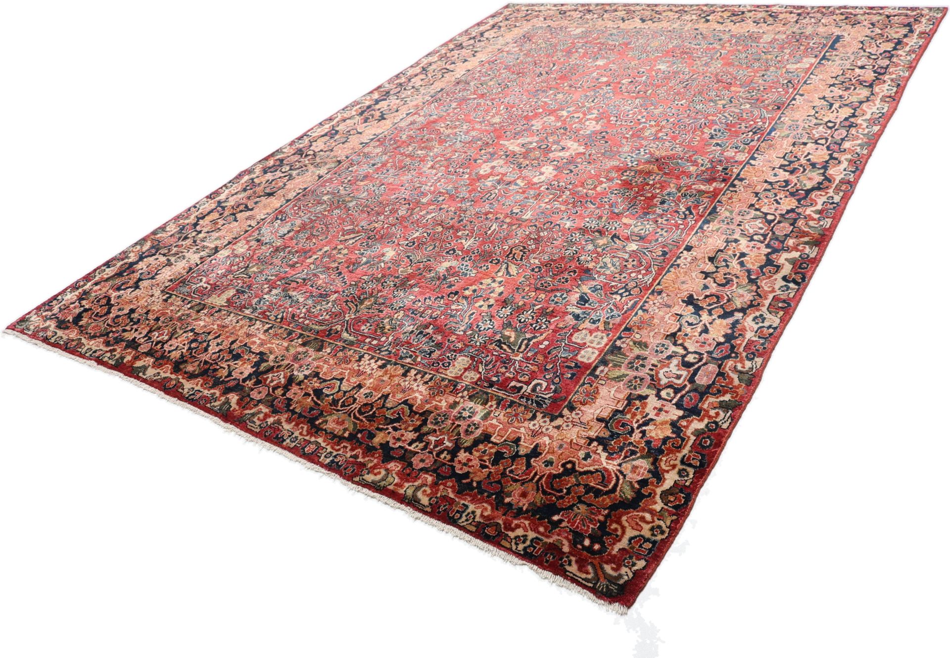 Antiker Sarough Perserteppich, 260 × 370 cm, Wolle