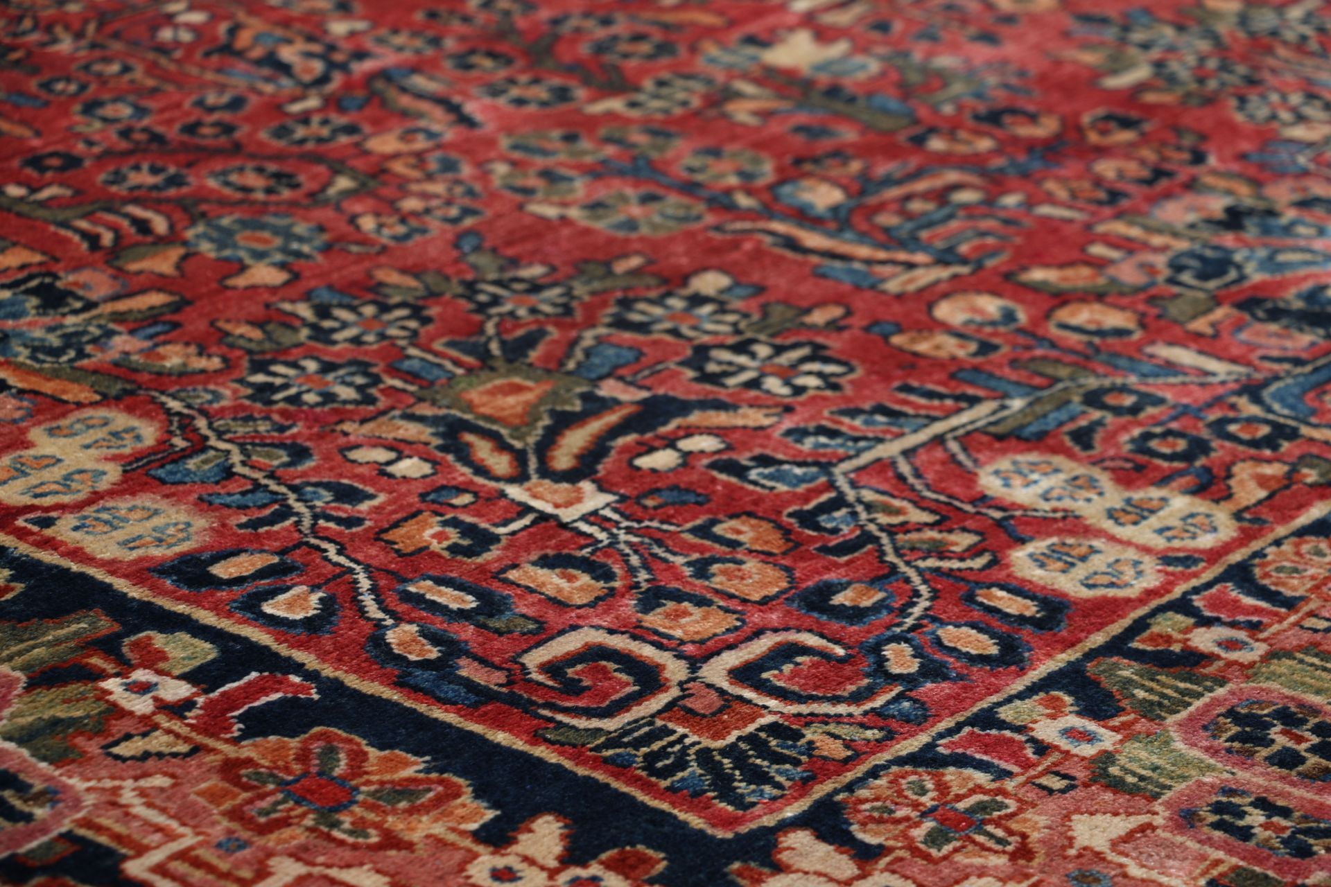 Antiker Sarough Perserteppich, 260 × 370 cm, Wolle