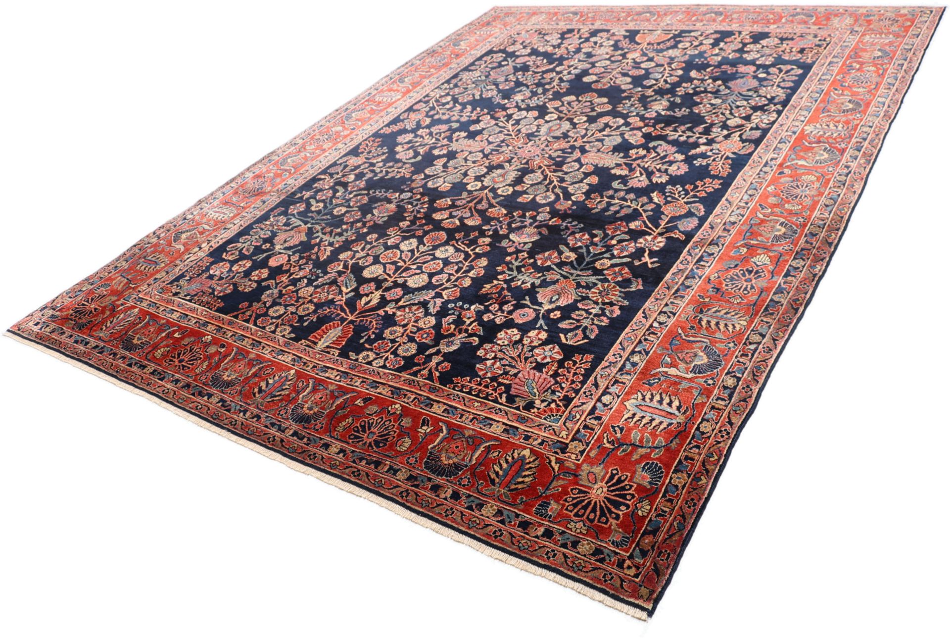 Antiker Sarough Perserteppich, 265 × 355 cm, Wolle