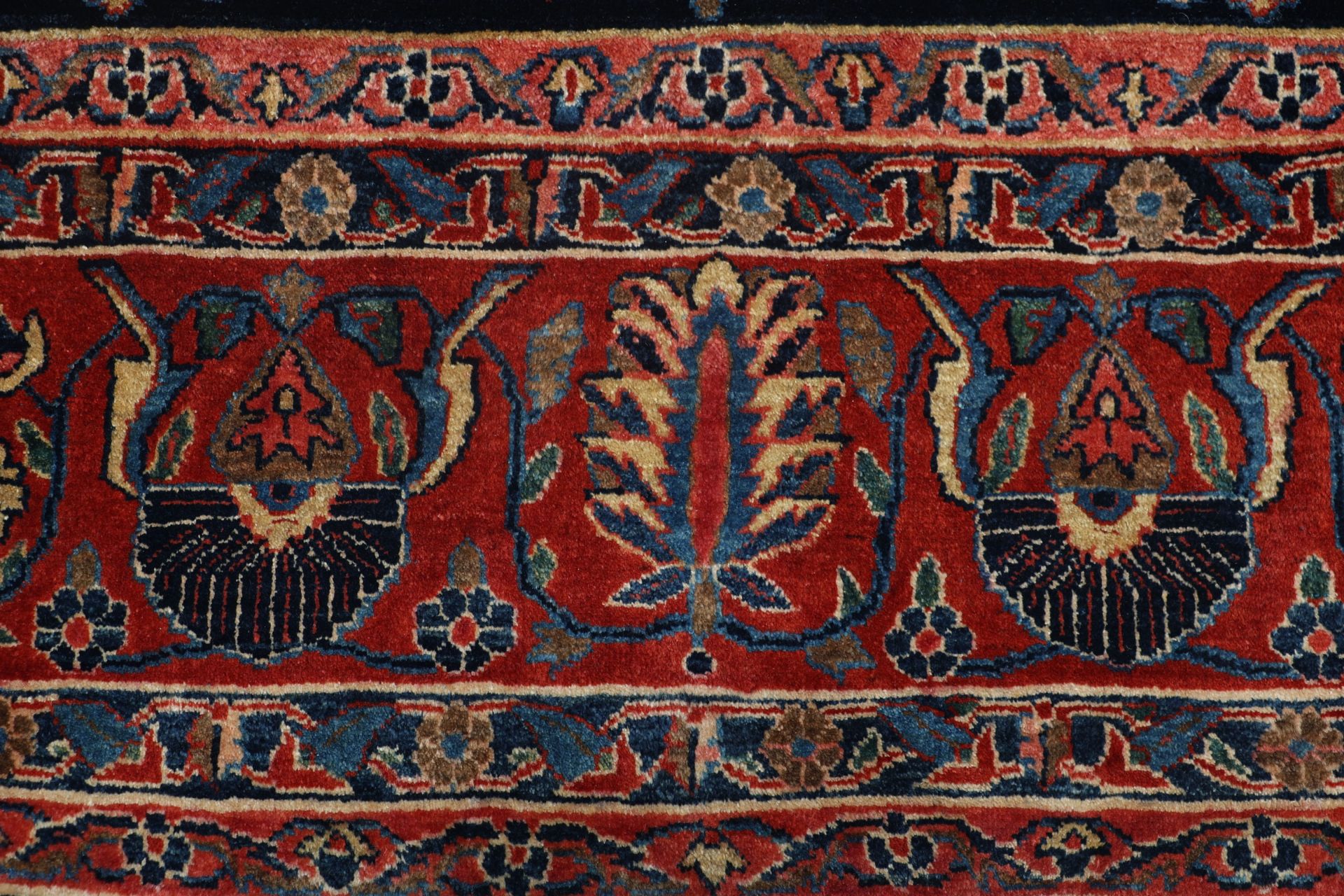 Antiker Sarough Perserteppich, 265 × 355 cm, Wolle