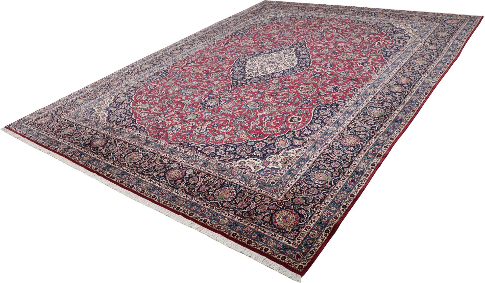 Handgeknüpfter Kashan Perserteppich, 320 × 440 cm, Wolle