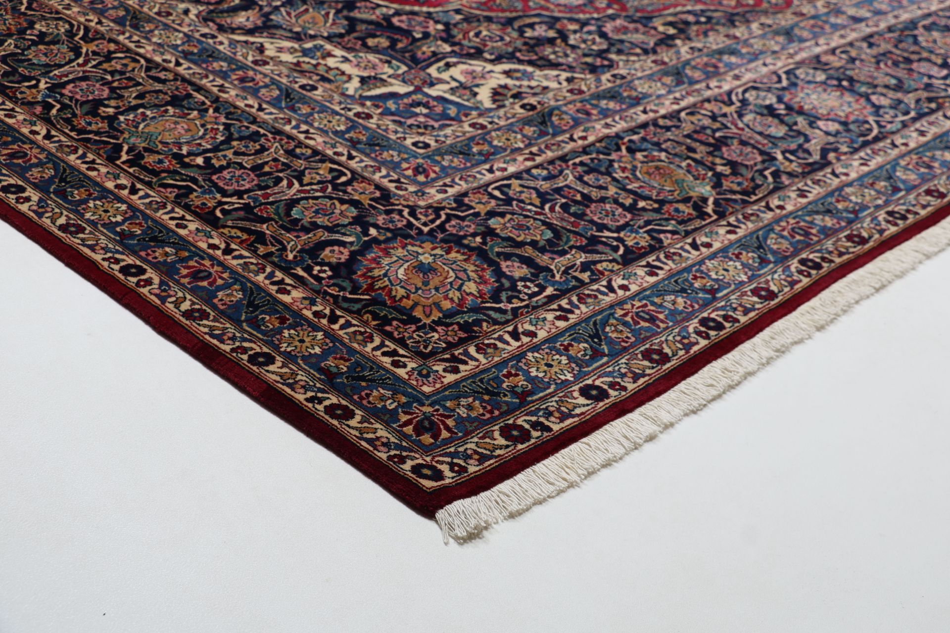 Handgeknüpfter Kashan Perserteppich, 320 × 440 cm, Wolle