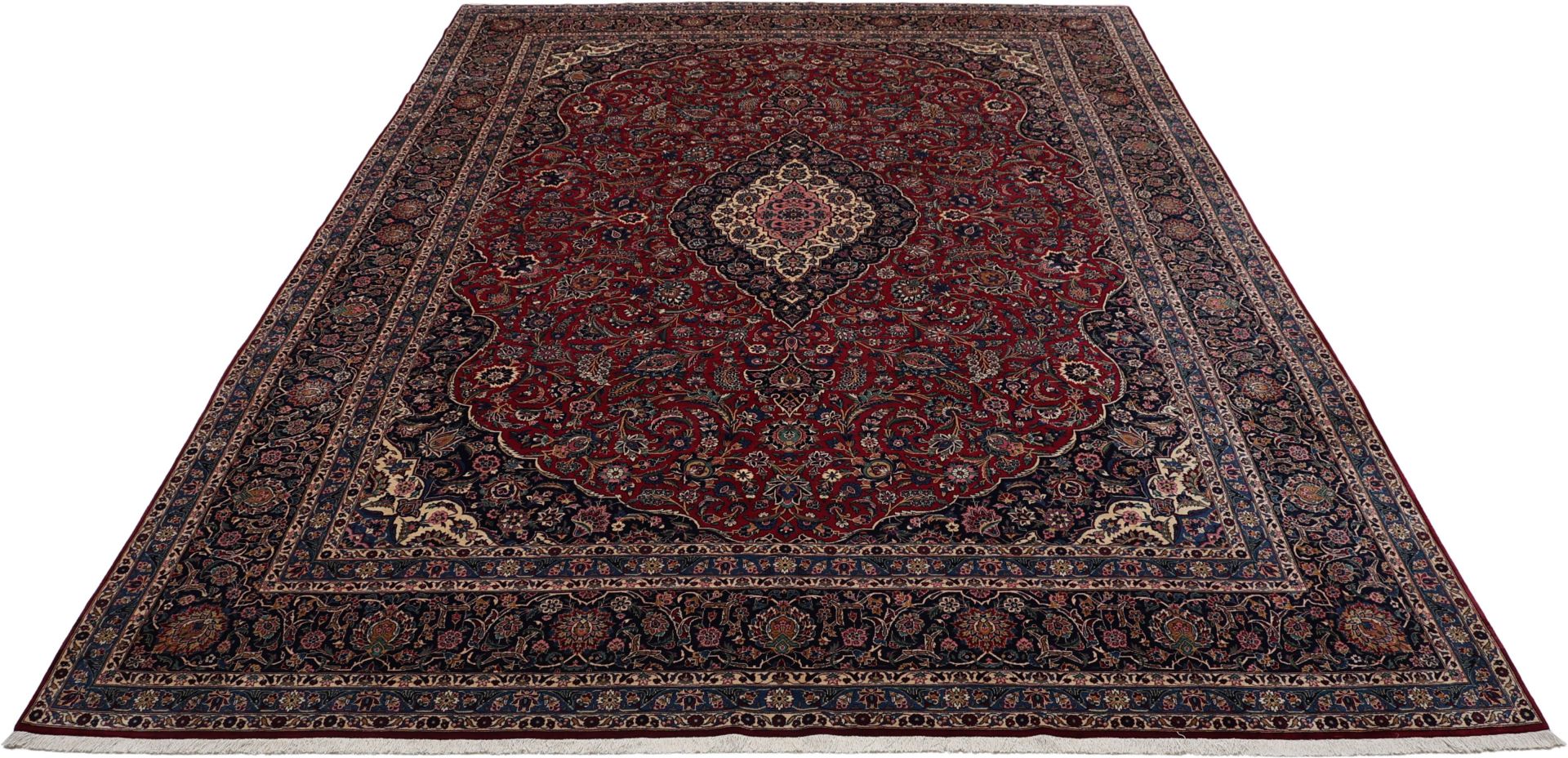 Handgeknüpfter Kashan Perserteppich, 320 × 440 cm, Wolle