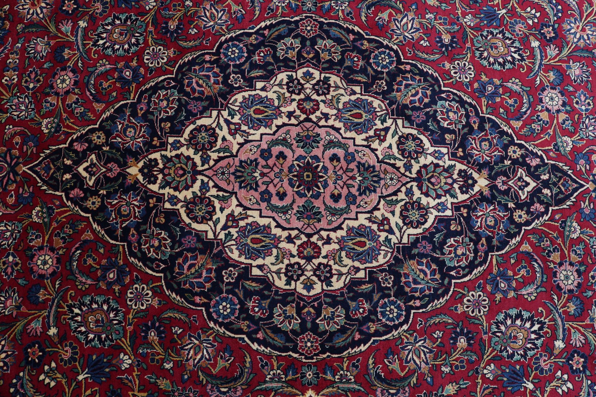 Handgeknüpfter Kashan Perserteppich, 320 × 440 cm, Wolle