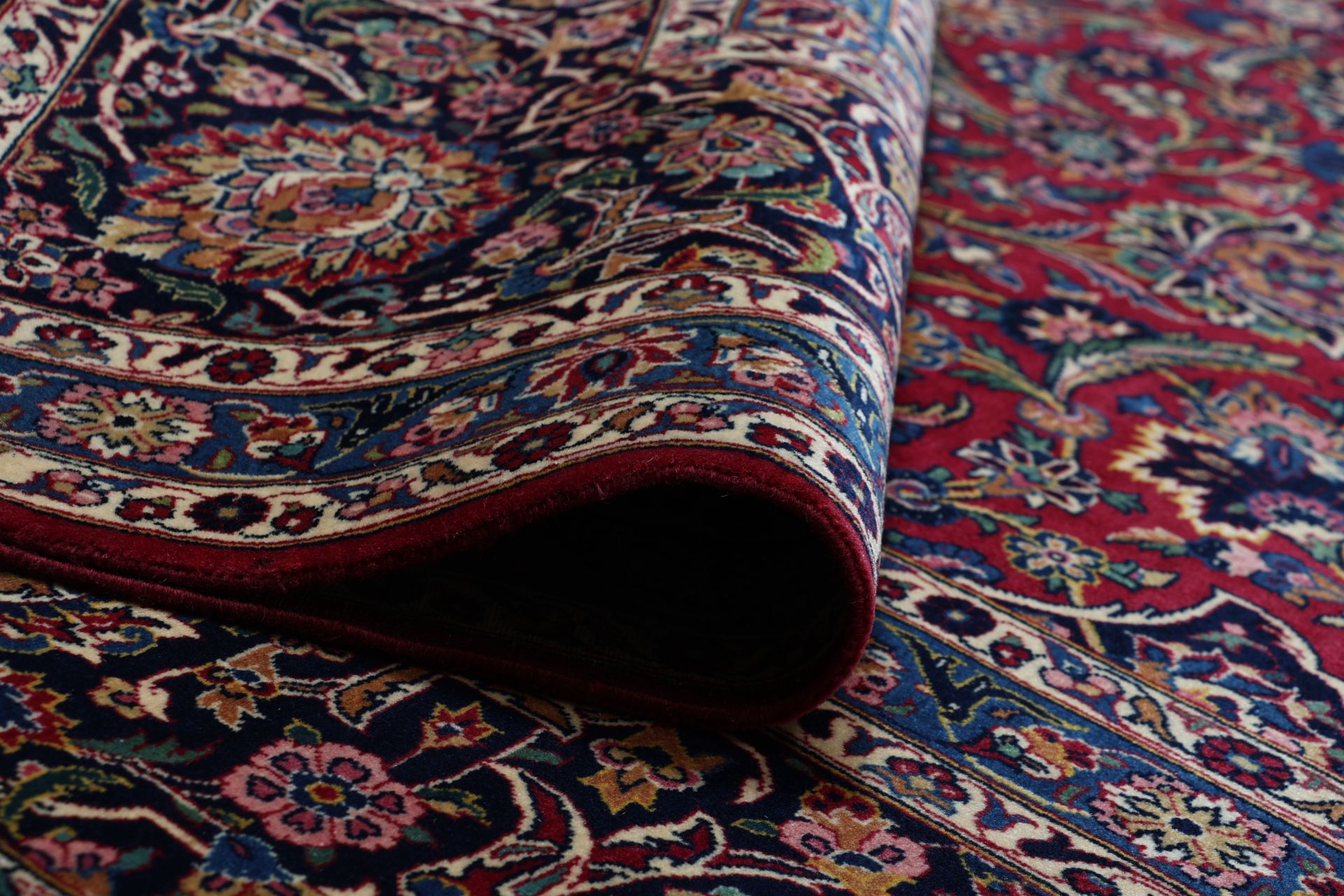 Handgeknüpfter Kashan Perserteppich, 320 × 440 cm, Wolle