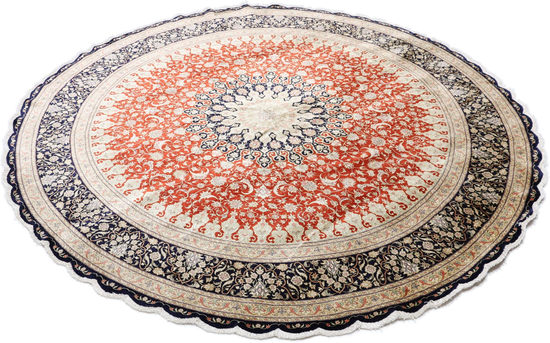 perserteppich-ghom-203-x-203-cm-schurwolle-handgeknupft-exklusiv-1 Handgeknüpfter Ghom Perserteppich, 203 × 203 cm, Wolle