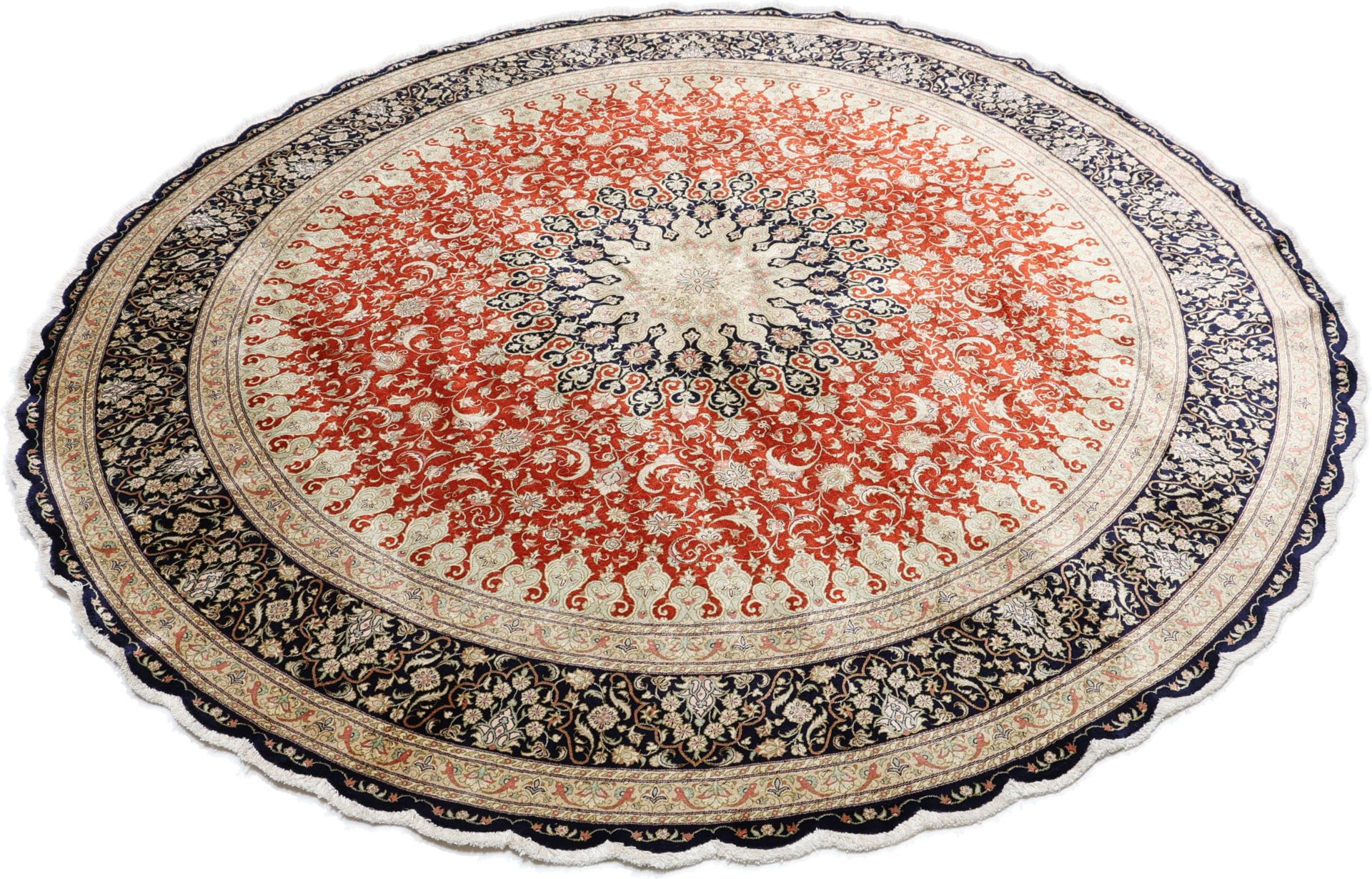 perserteppich-ghom-203-x-203-cm-schurwolle-handgeknupft-exklusiv-2 Handgeknüpfter Ghom Perserteppich, 203 × 203 cm, Wolle