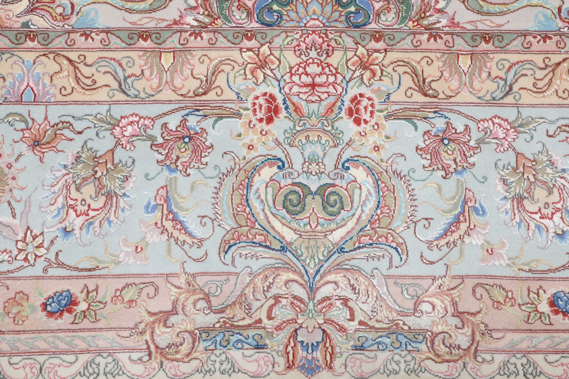 Handgeknüpfter Täbriz Perserteppich, 200 × 300 cm, Wolle & Seide