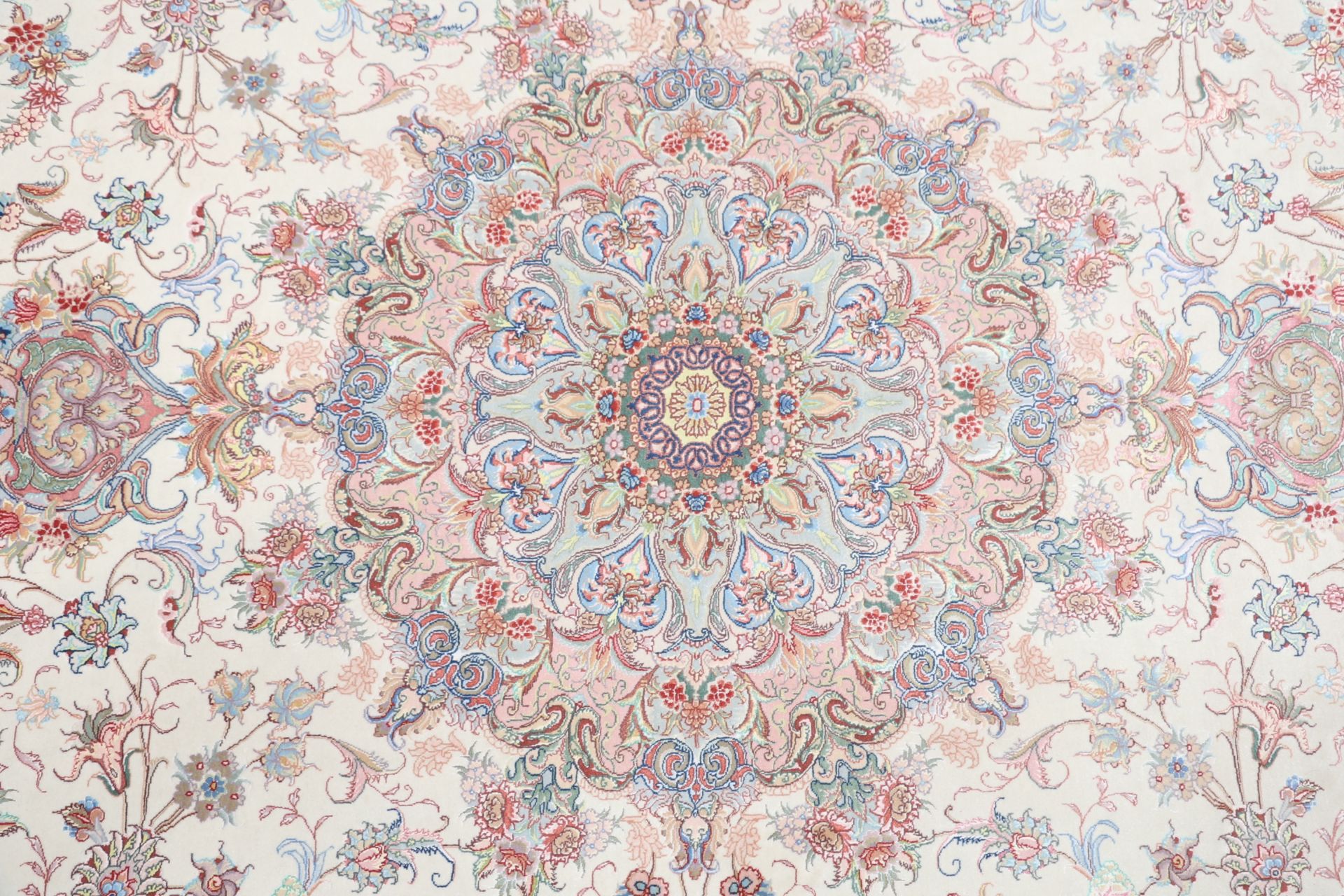 Handgeknüpfter Täbriz Perserteppich, 200 × 300 cm, Wolle & Seide