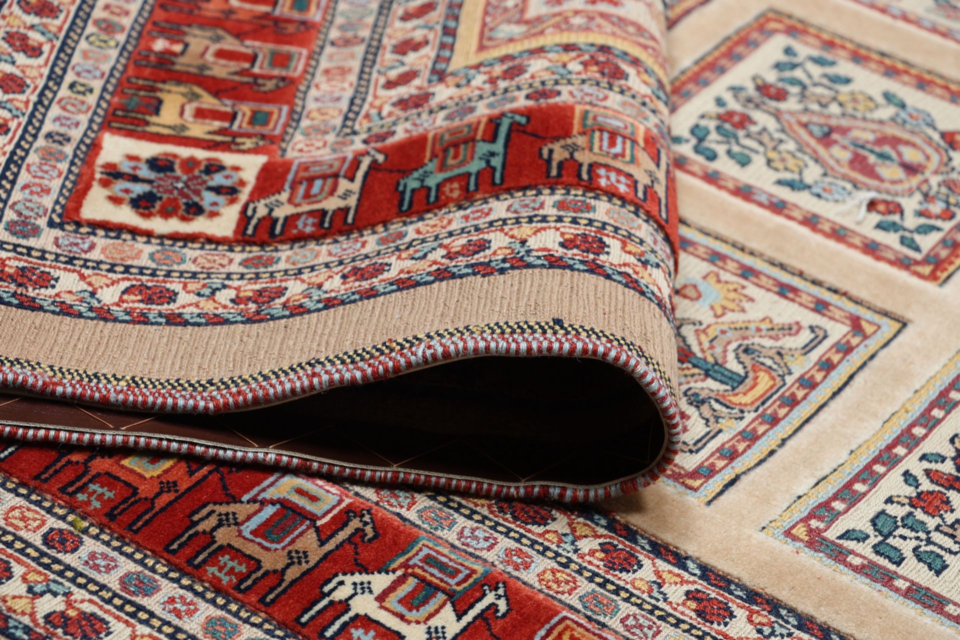 Kelim Perserteppich 259 × 343 cm aus Wolle, handgewebt