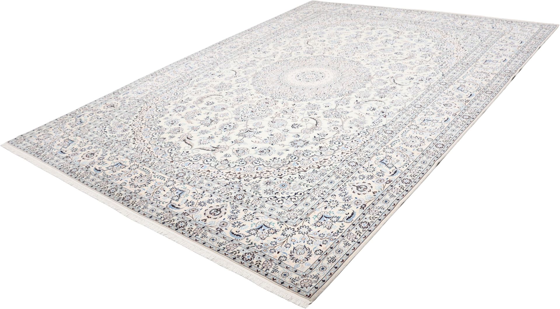 Nain Perserteppich 265 × 367 cm aus Wolle & Seide, handgeknüpft