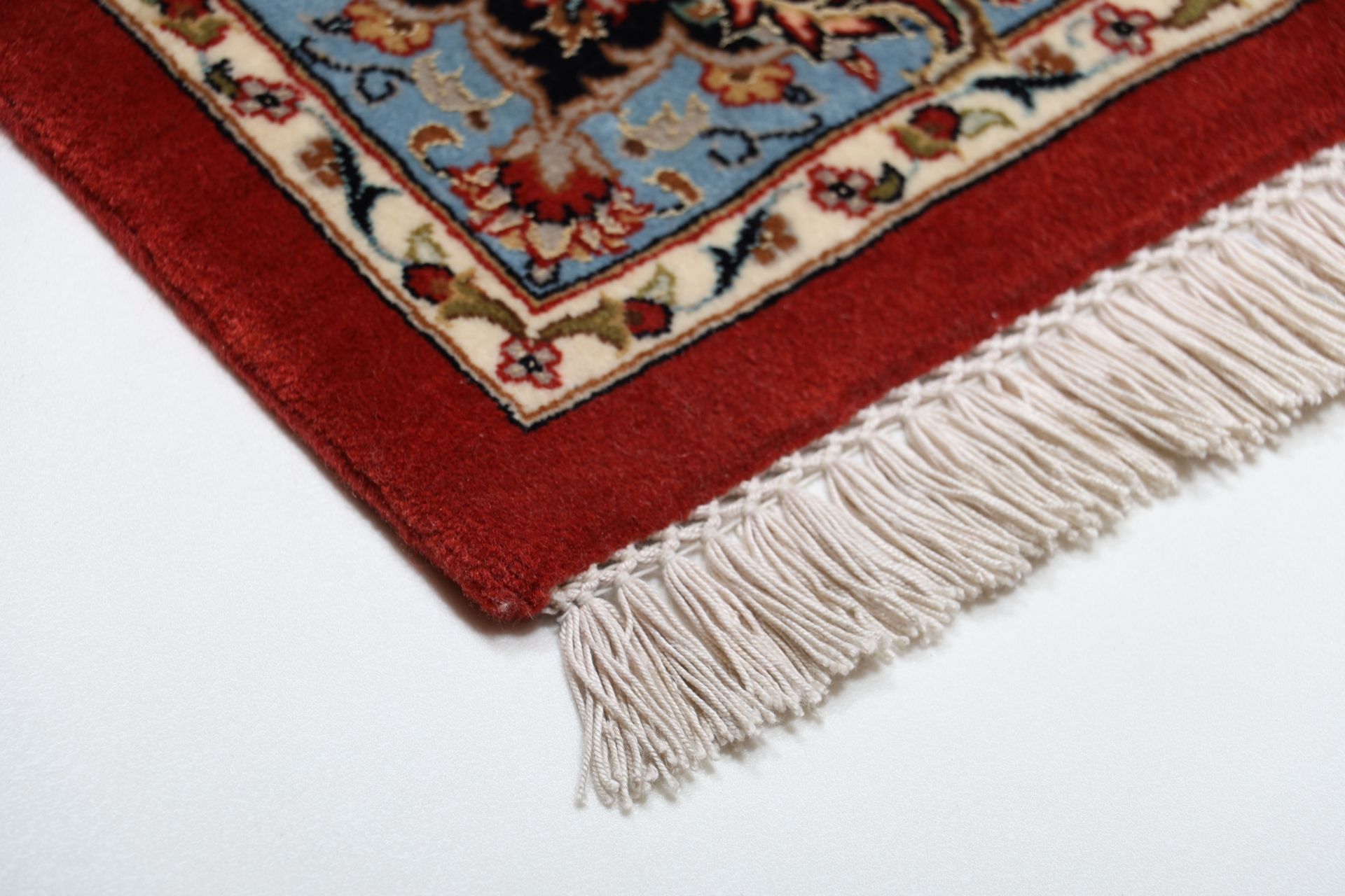 Handgeknüpfter Isfahan Perserteppich, 197 × 240 cm, Wolle & Seide