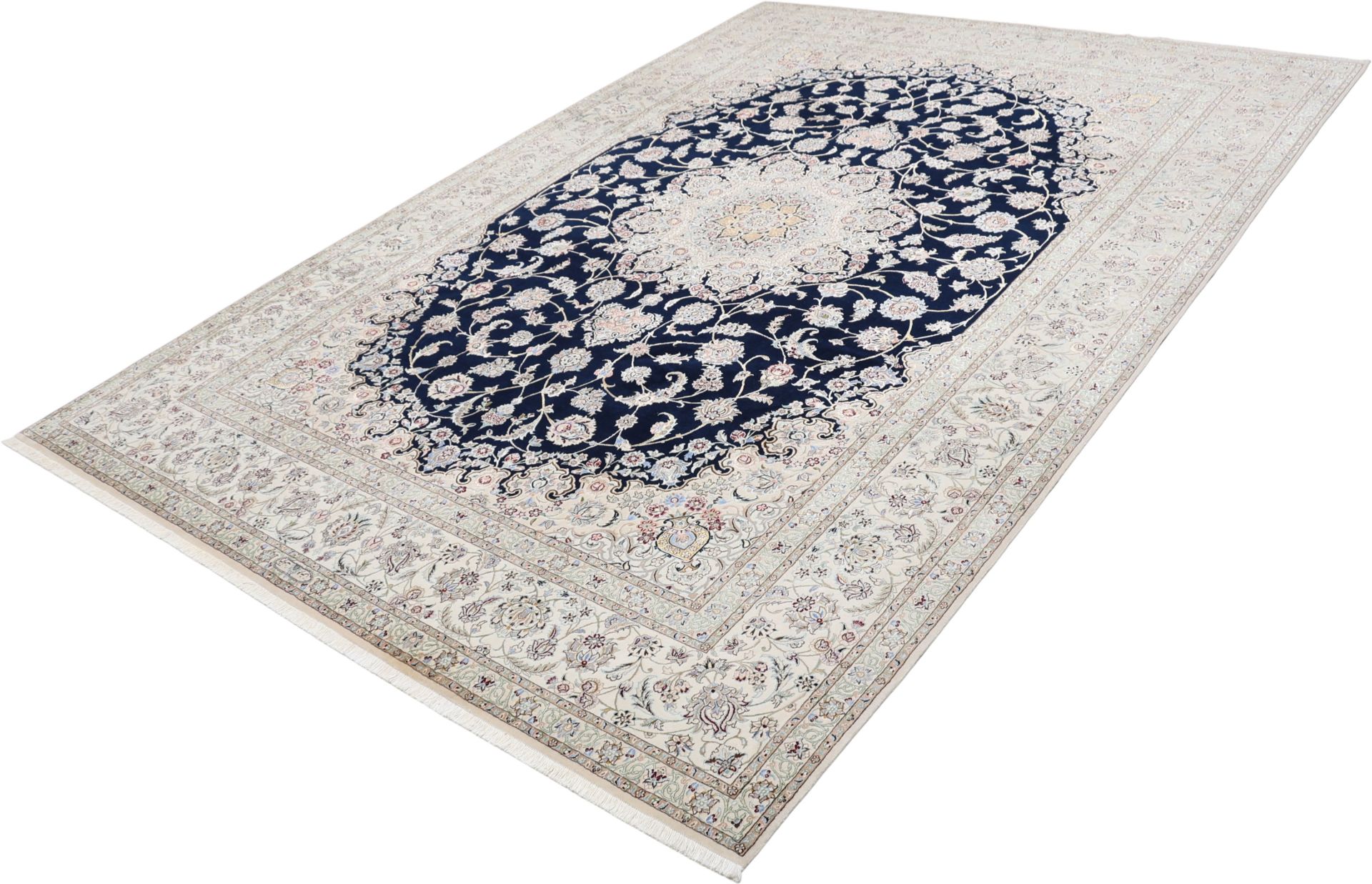 perserteppich-nain-217-x-307-cm-schurwolle-seide-handgeknupft-6 Nain Perserteppich 217 × 307 cm aus Wolle & Seide, handgeknüpft
