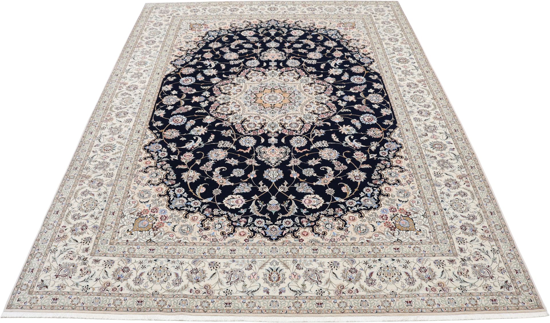 perserteppich-nain-217-x-307-cm-schurwolle-seide-handgeknupft-10 Nain Perserteppich 217 × 307 cm aus Wolle & Seide, handgeknüpft