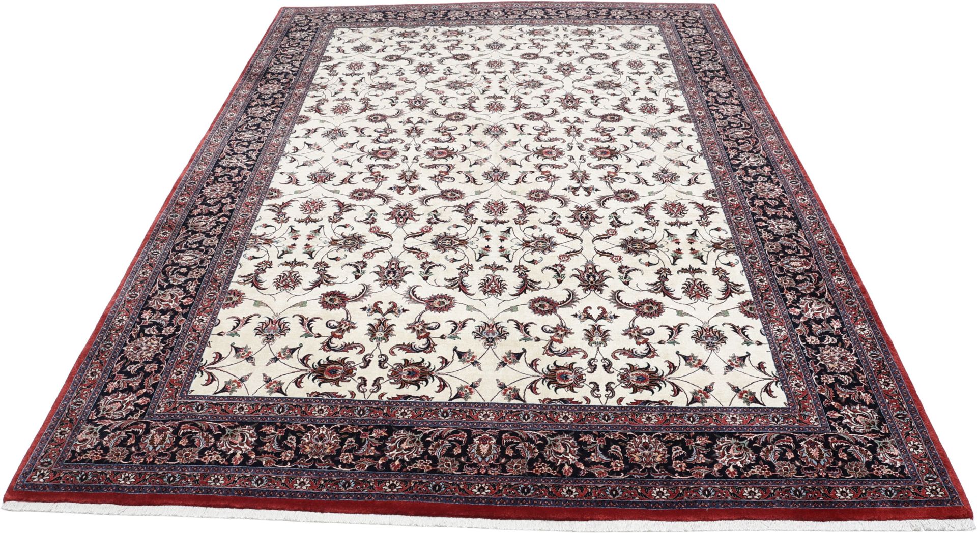 Bijar Perserteppich 251 × 355 cm aus Wolle & Seide, handgeknüpft