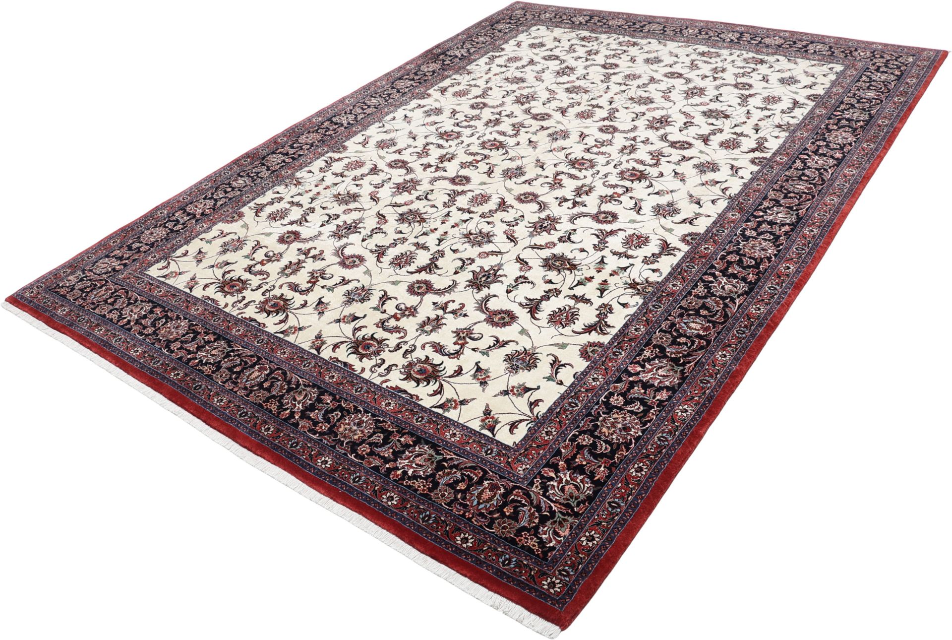 Bijar Perserteppich 251 × 355 cm aus Wolle & Seide, handgeknüpft