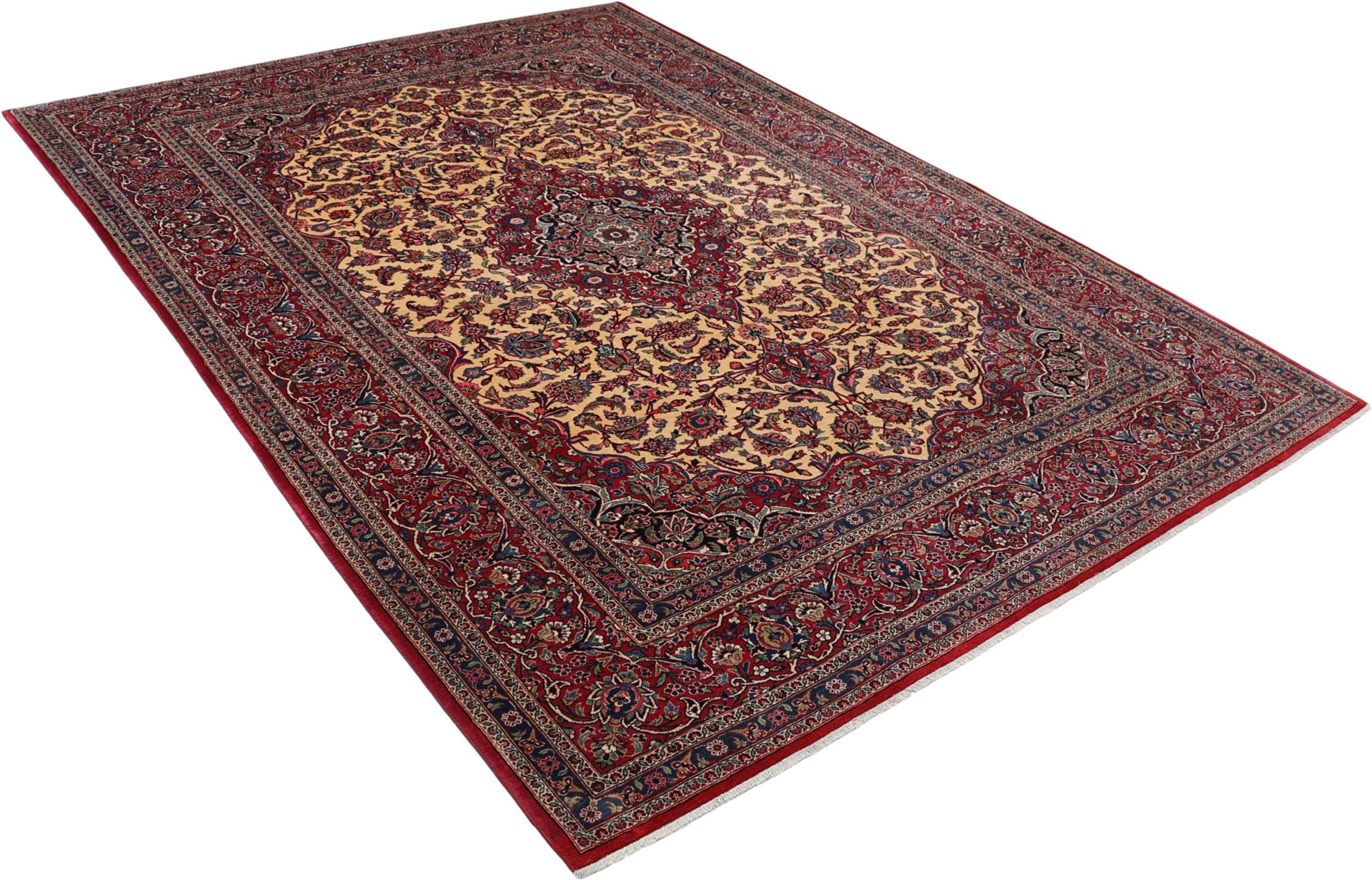 Kashan Perserteppich aus Iran, 235 × 333 cm