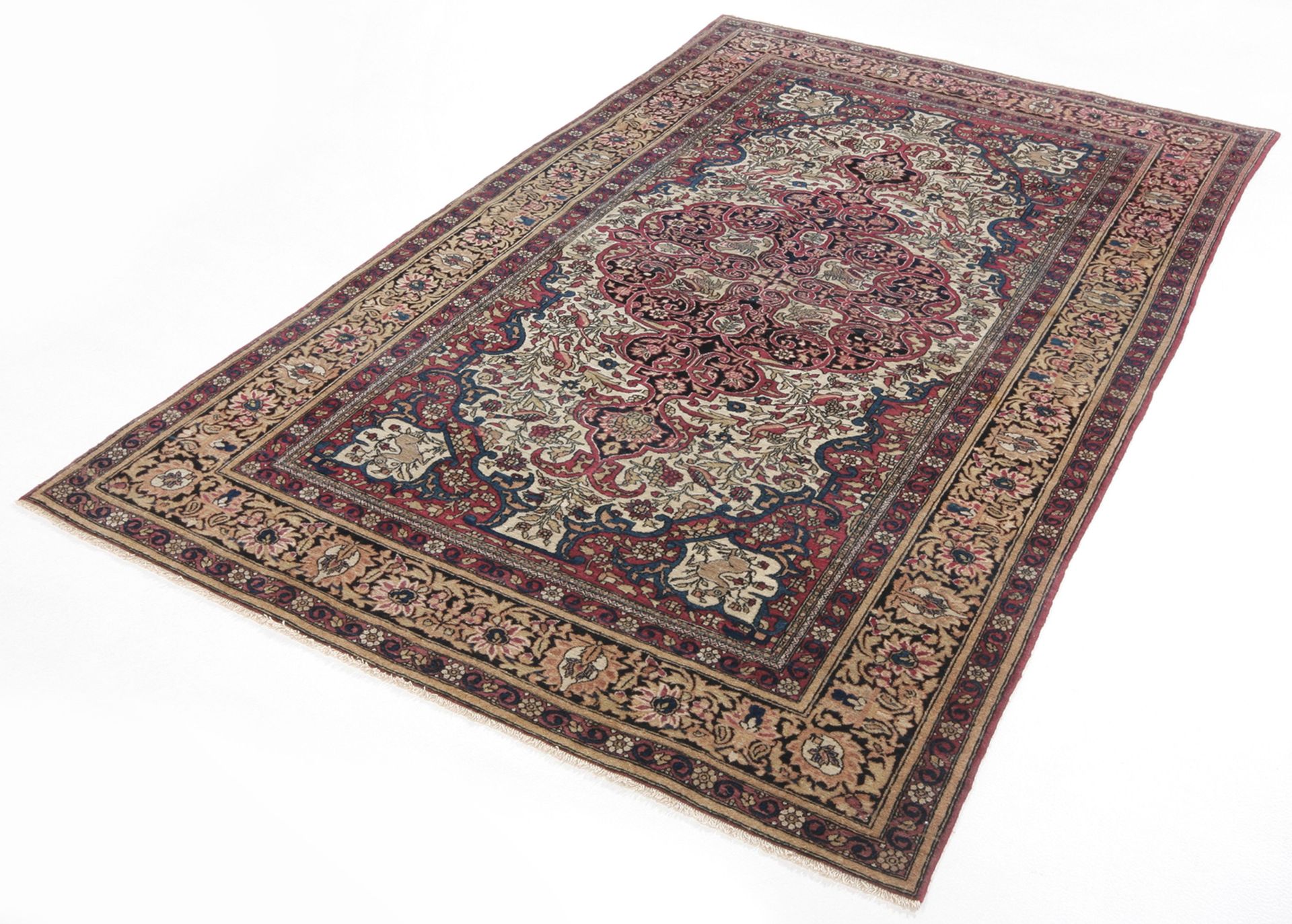 perserteppich-isfahan-134-x-217-cm-schurwolle-handgeknupft-1 Handgeknüpfter Isfahan Perserteppich 134 × 217 cm
