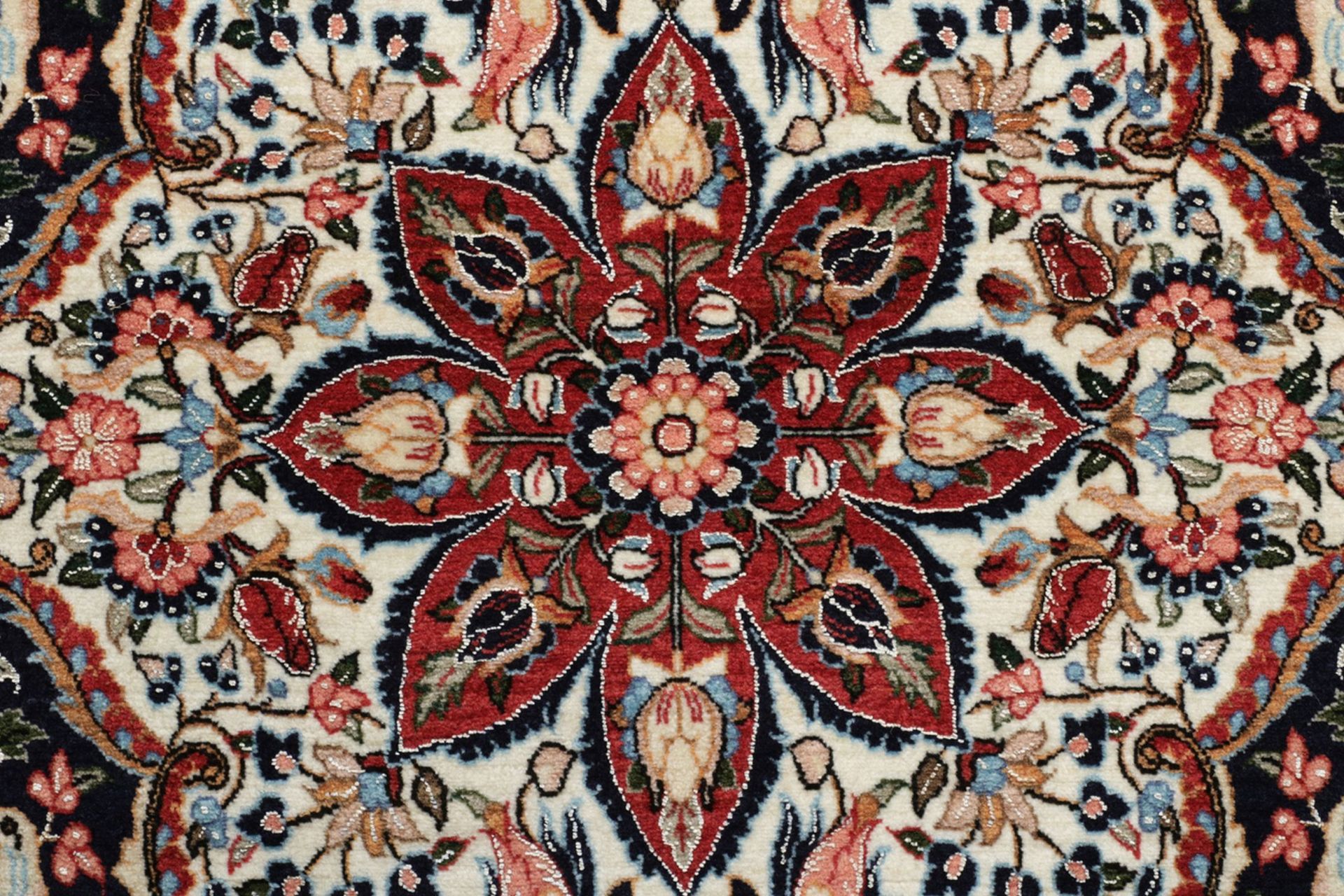 Isfahan Perserteppich 100 × 156 cm aus Wolle, handgeknüpft
