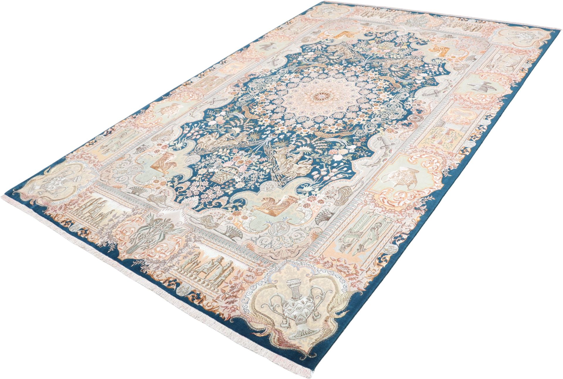 perserteppich-tabriz-200-x-308-cm-schurwolle-seide-handgeknupft-6 Handgeknüpfter Täbriz Perserteppich, 200 × 308 cm, Wolle & Seide