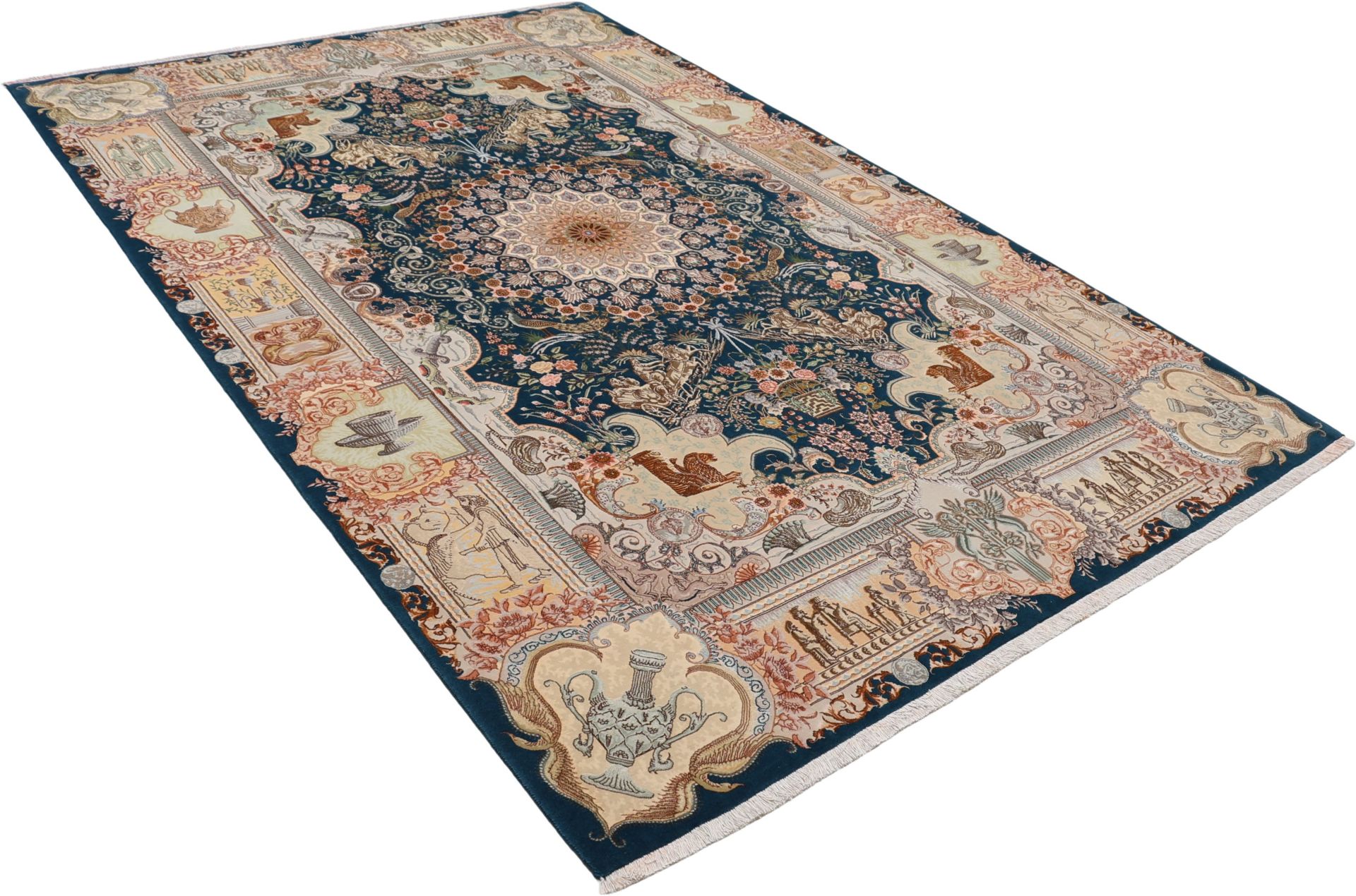 perserteppich-tabriz-200-x-308-cm-schurwolle-seide-handgeknupft-7 Handgeknüpfter Täbriz Perserteppich, 200 × 308 cm, Wolle & Seide