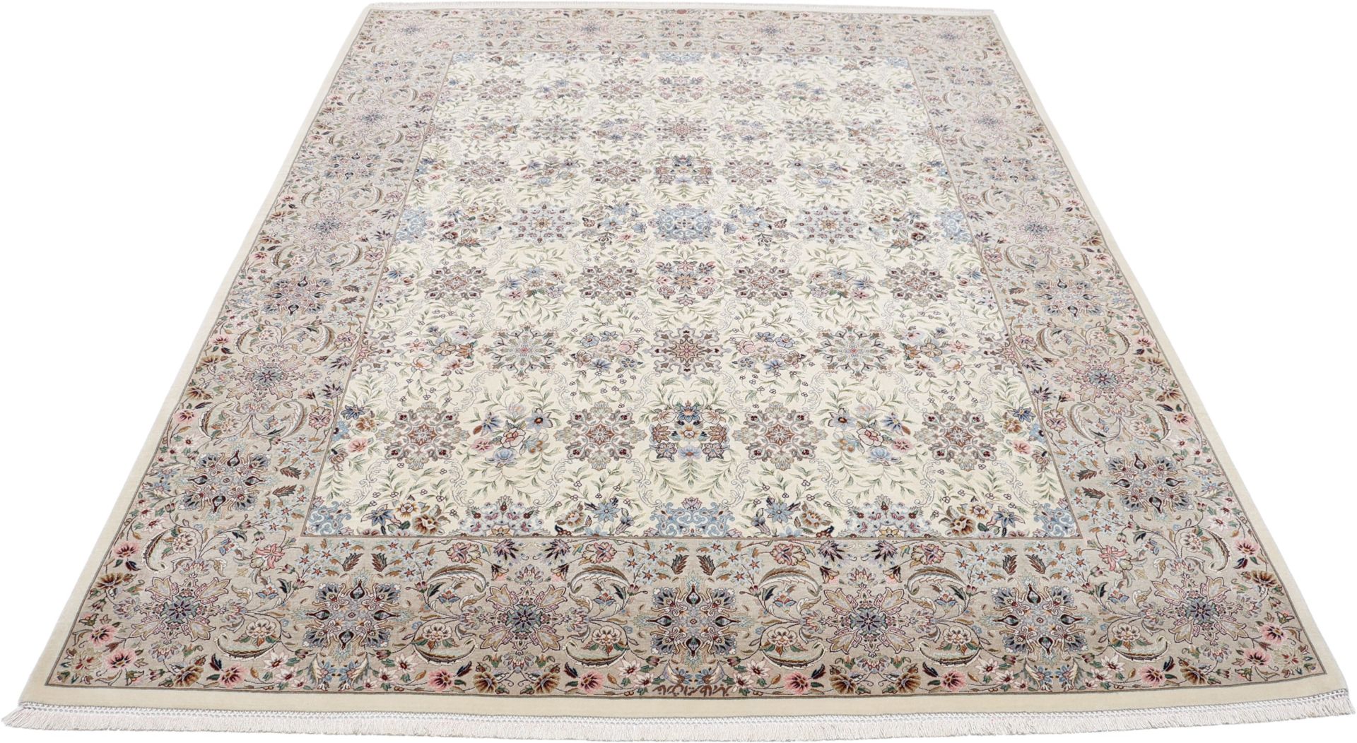 Isfahan Perserteppich aus Iran, 198 × 245 cm