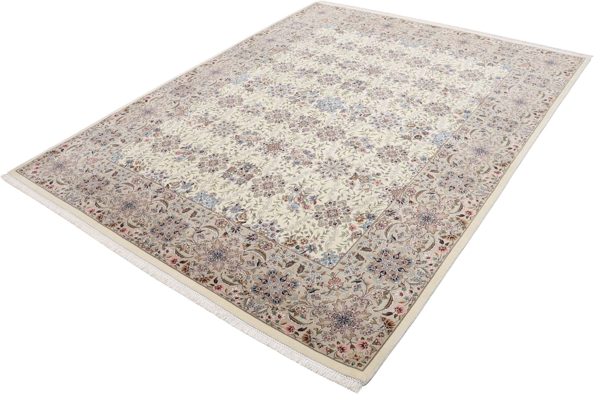 Isfahan Perserteppich aus Iran, 198 × 245 cm
