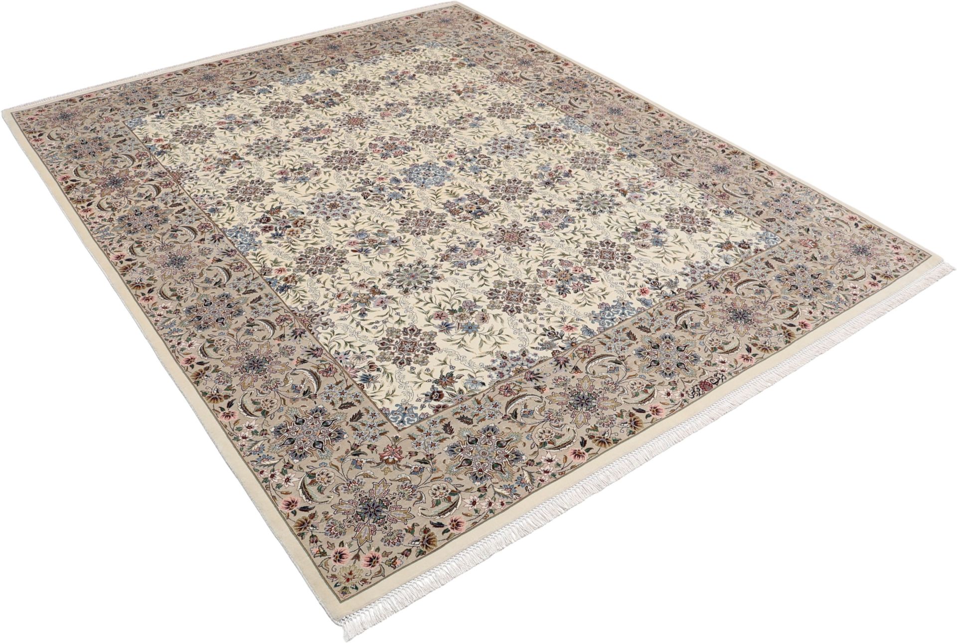 Isfahan Perserteppich aus Iran, 198 × 245 cm
