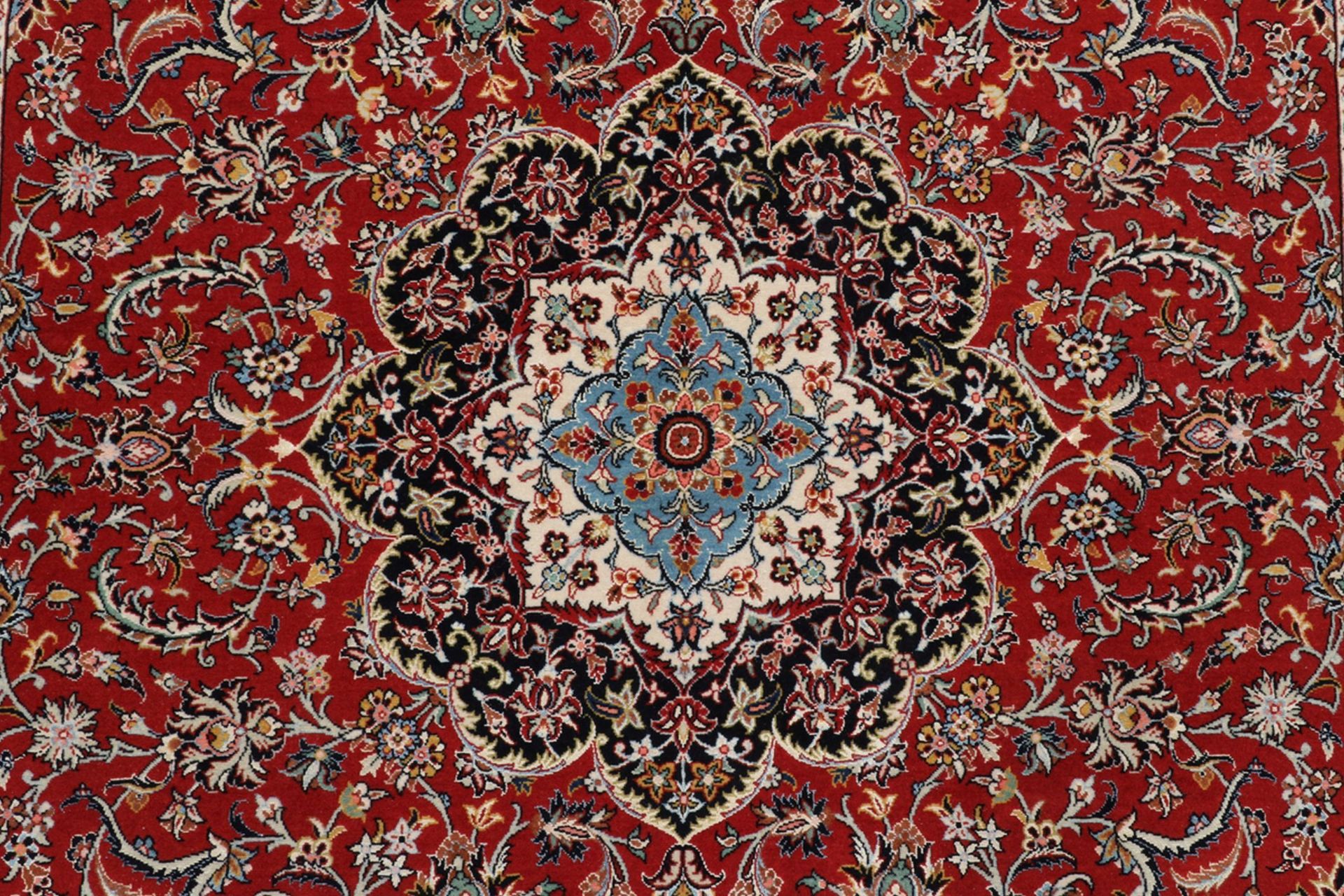 Handgeknüpfter Ghom Perserteppich 137 × 218 cm