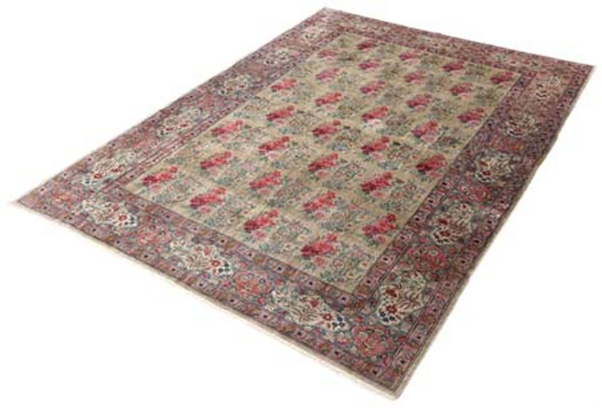 Handgeknüpfter Kashan Perserteppich 142 × 200 cm