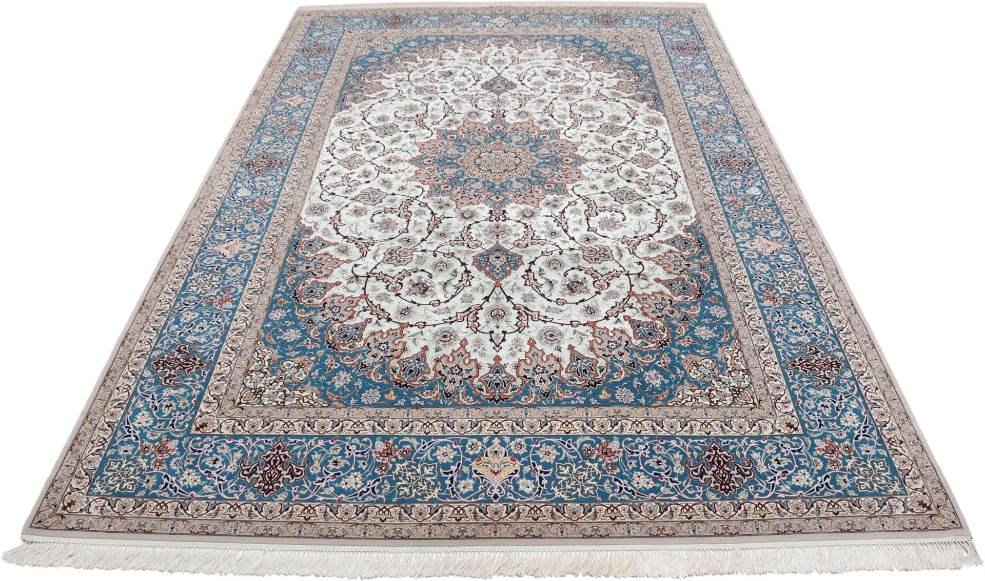 Handgeknüpfter Isfahan Perserteppich 207 × 325 cm