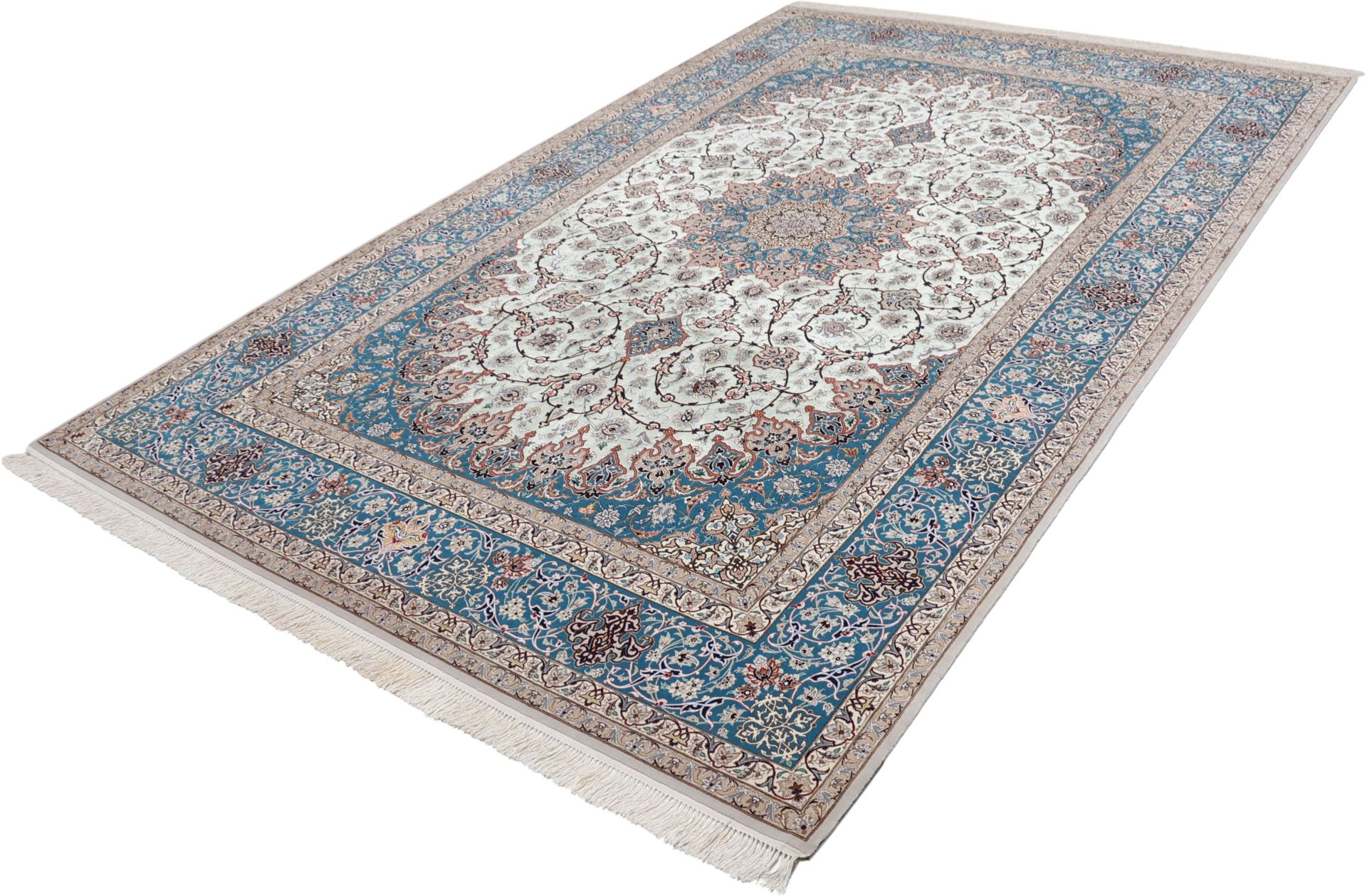 Handgeknüpfter Isfahan Perserteppich 207 × 325 cm