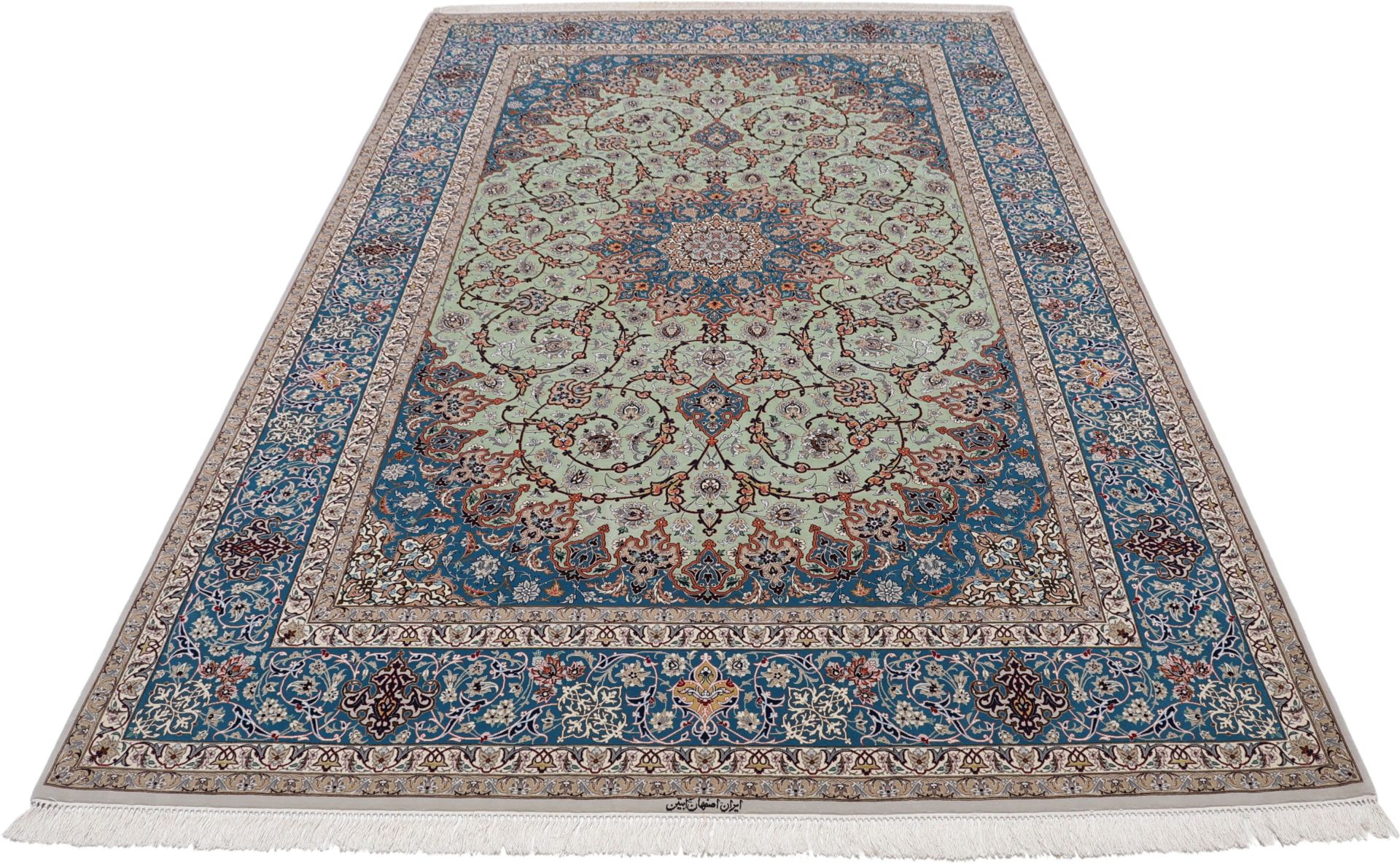 Handgeknüpfter Isfahan Perserteppich 207 × 325 cm