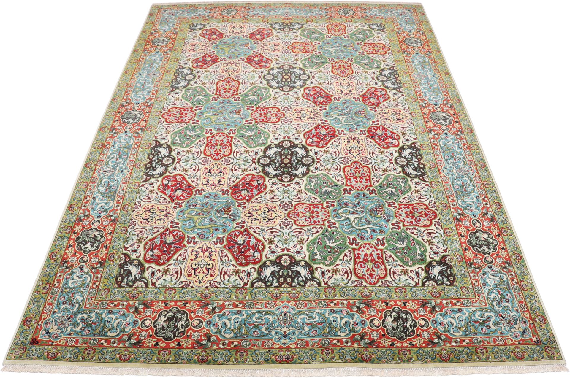 Täbriz Perserteppich aus Iran, 200 × 292 cm
