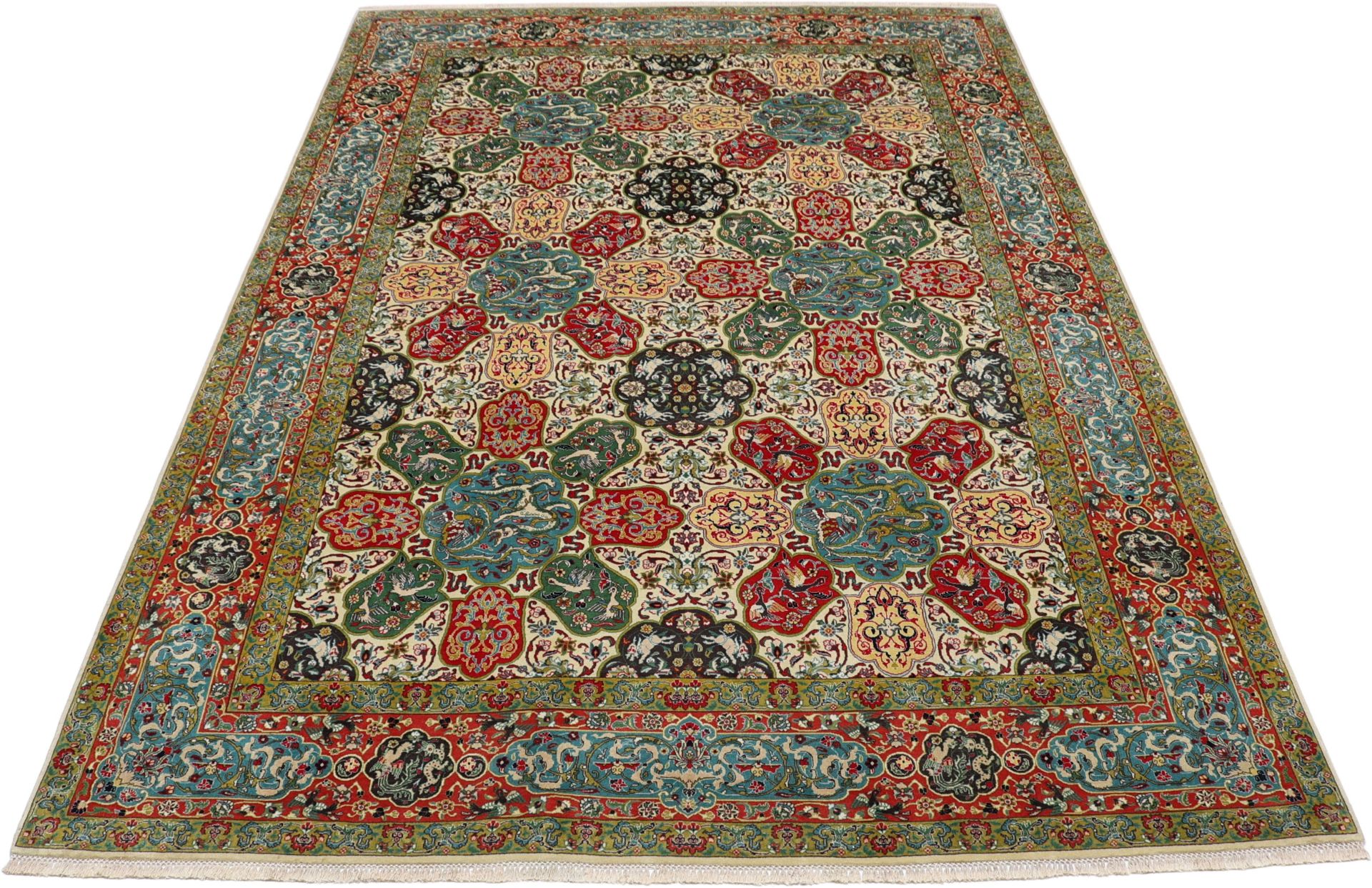 Täbriz Perserteppich aus Iran, 200 × 292 cm