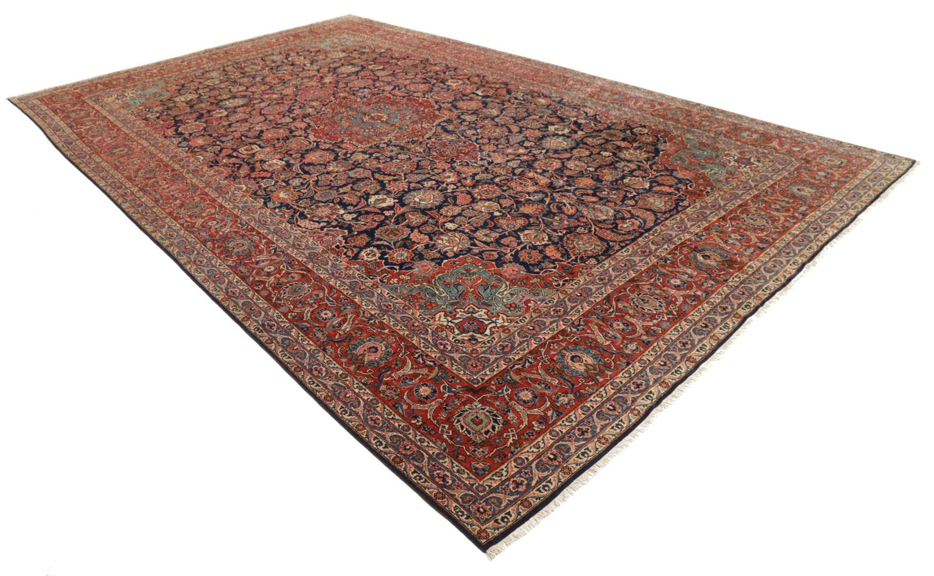 Handgeknüpfter Kashan Perserteppich 318 × 513 cm
