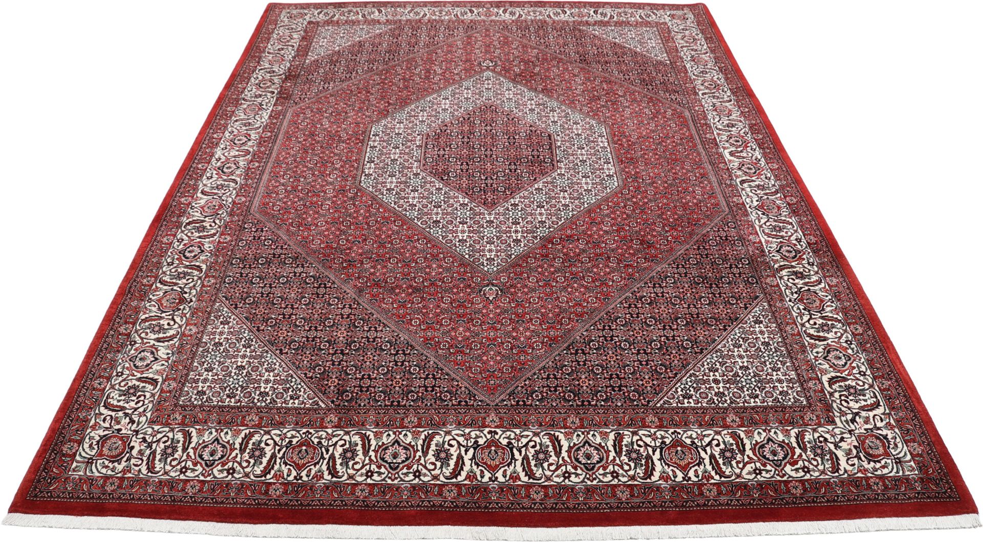 Bijar Perserteppich 255 × 355 cm aus Wolle & Seide, handgeknüpft